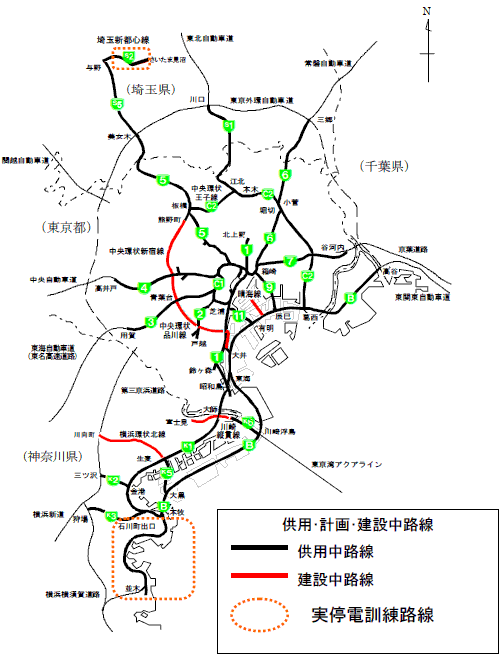 停電訓練路線図