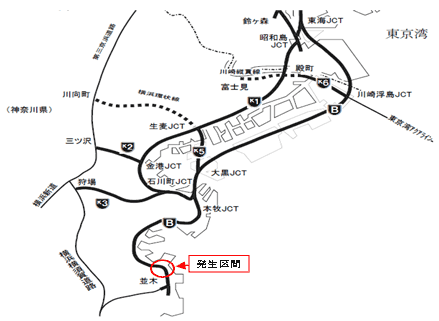 発生区間図