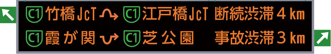 文字情報板(JCT部)