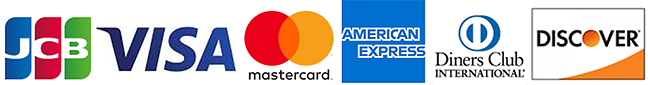 JCB VISA MasterCard AmericanExpress DinersClub Discover