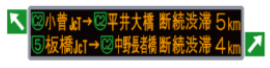テキスト情報掲示板(JCTにて)