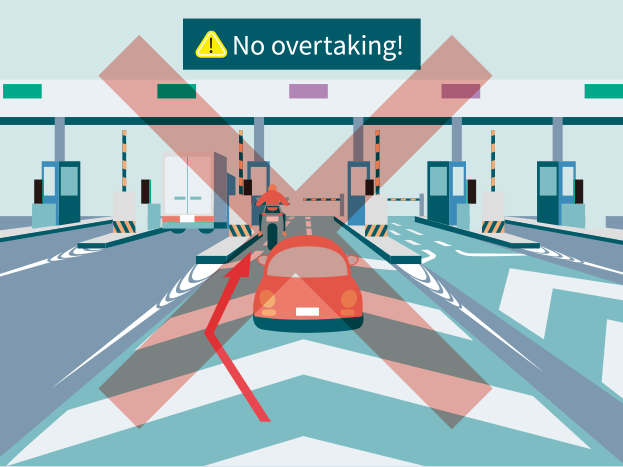 Image of overtaking a vehicle
