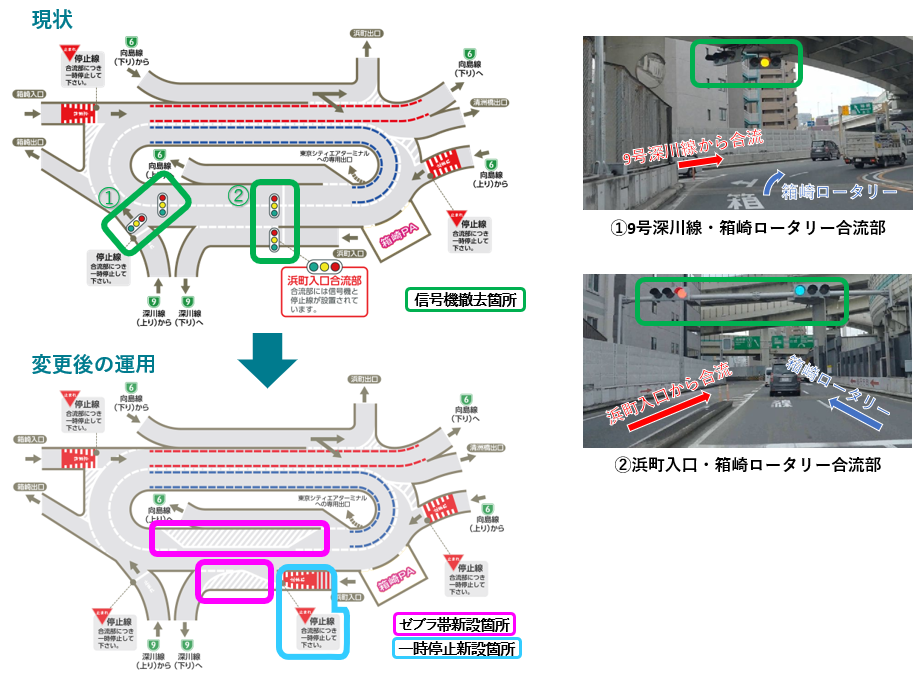 箱崎ロータリーの信号機撤去について