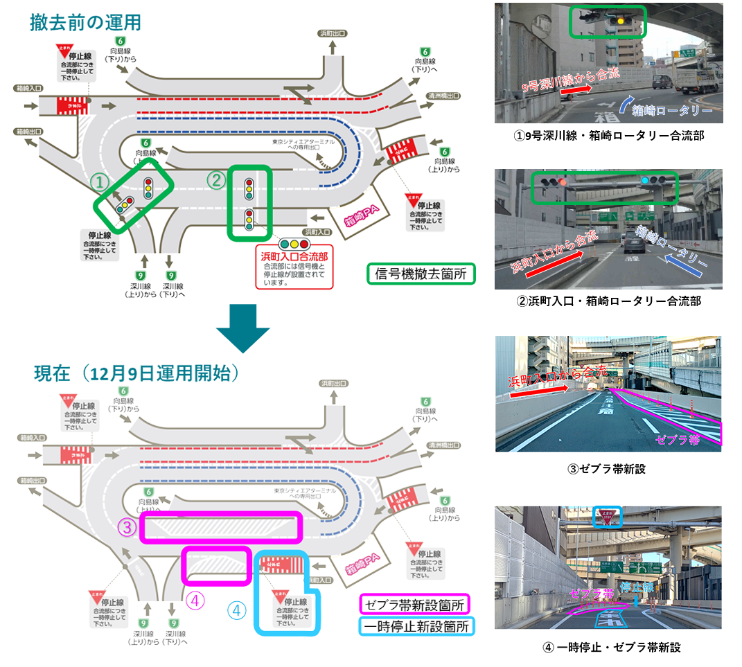 箱崎ロータリーの信号機撤去について