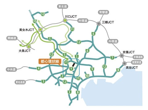 外環道の料金（美女木JCT～川口JCT）