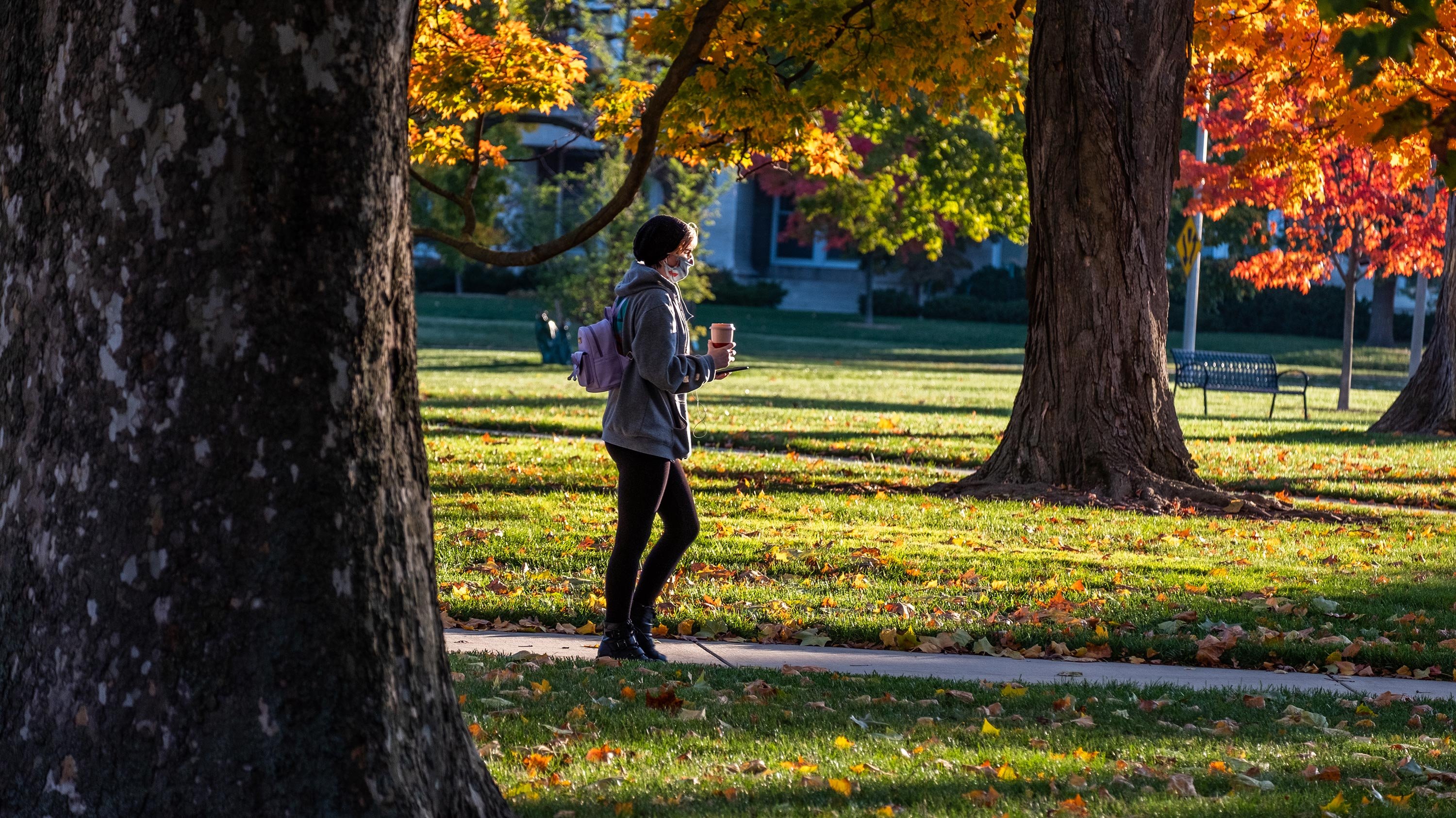 Student walking