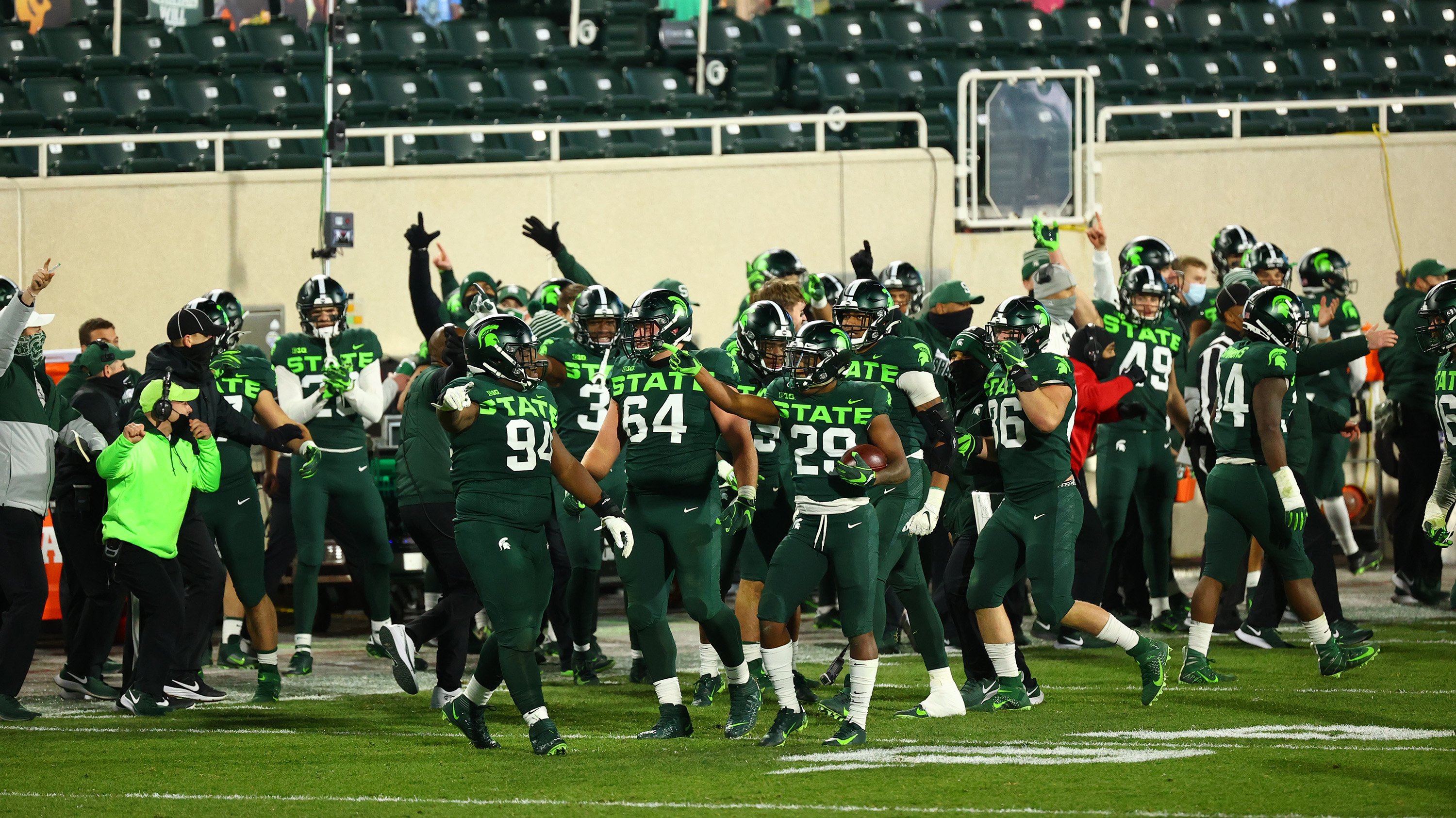 MSU football players