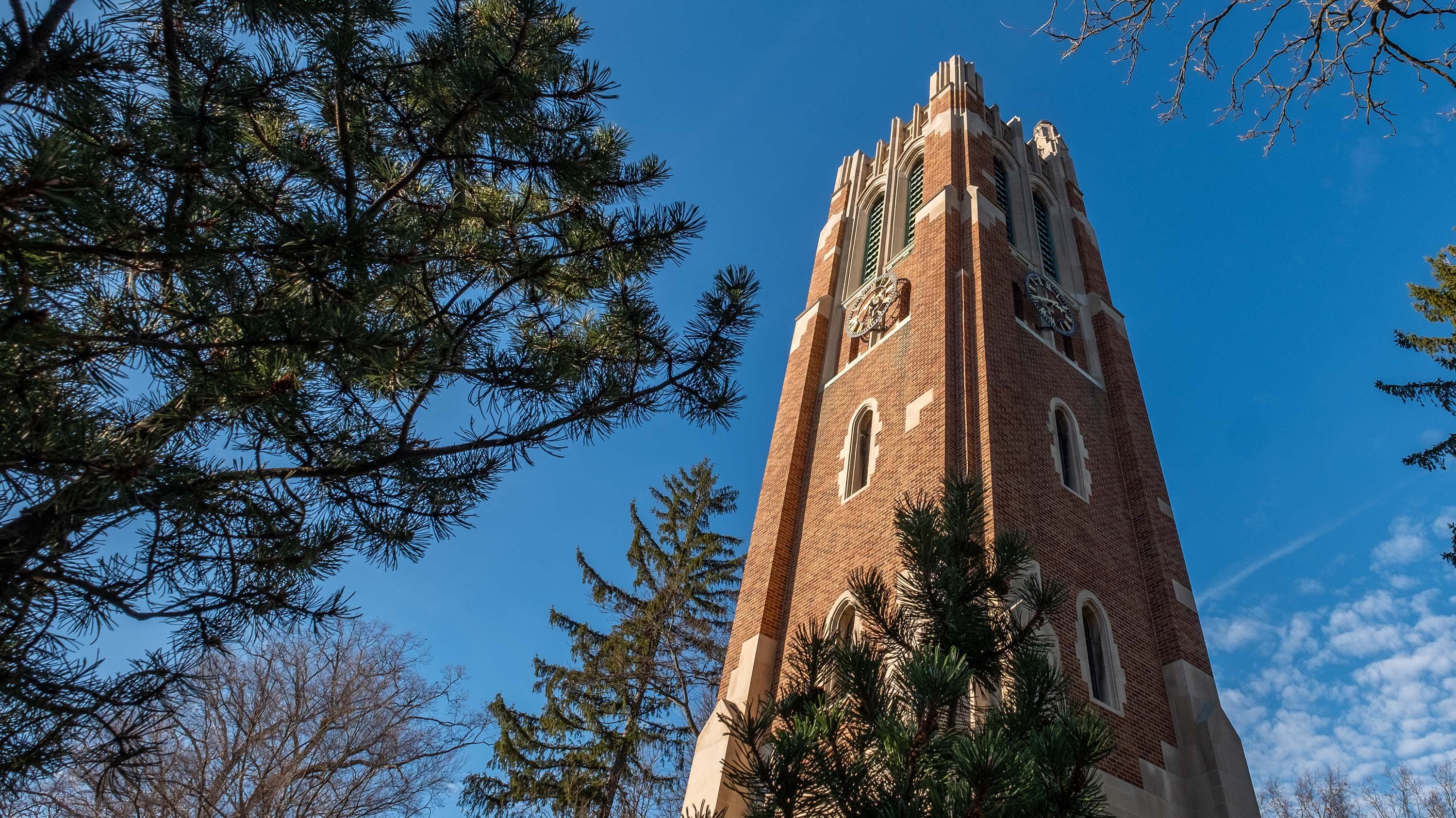 Beaumont tower in early winter