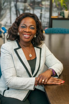 Adesuwa "Ade" Olomu, Blanch B. and Frederick C. Swartz Endowed Professor of Medicine, vice chair for research in the Department of Medicine and Faculty Excellence Advocate for the College of Human Medicine.
