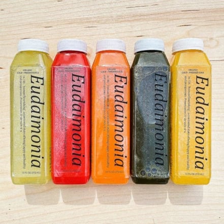 Eudaimonia Juice Co. bottles