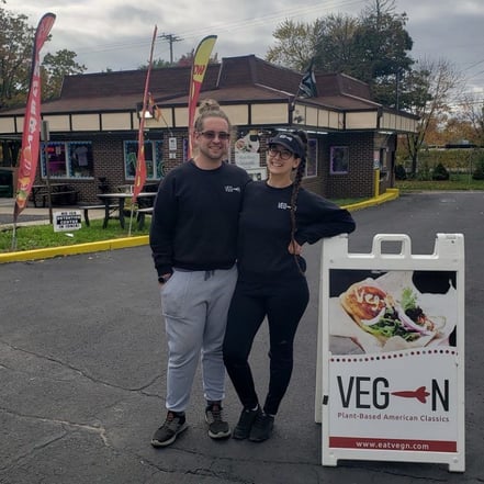 VEG-N owners Jonathan Ristola and Christabelle Dozeman