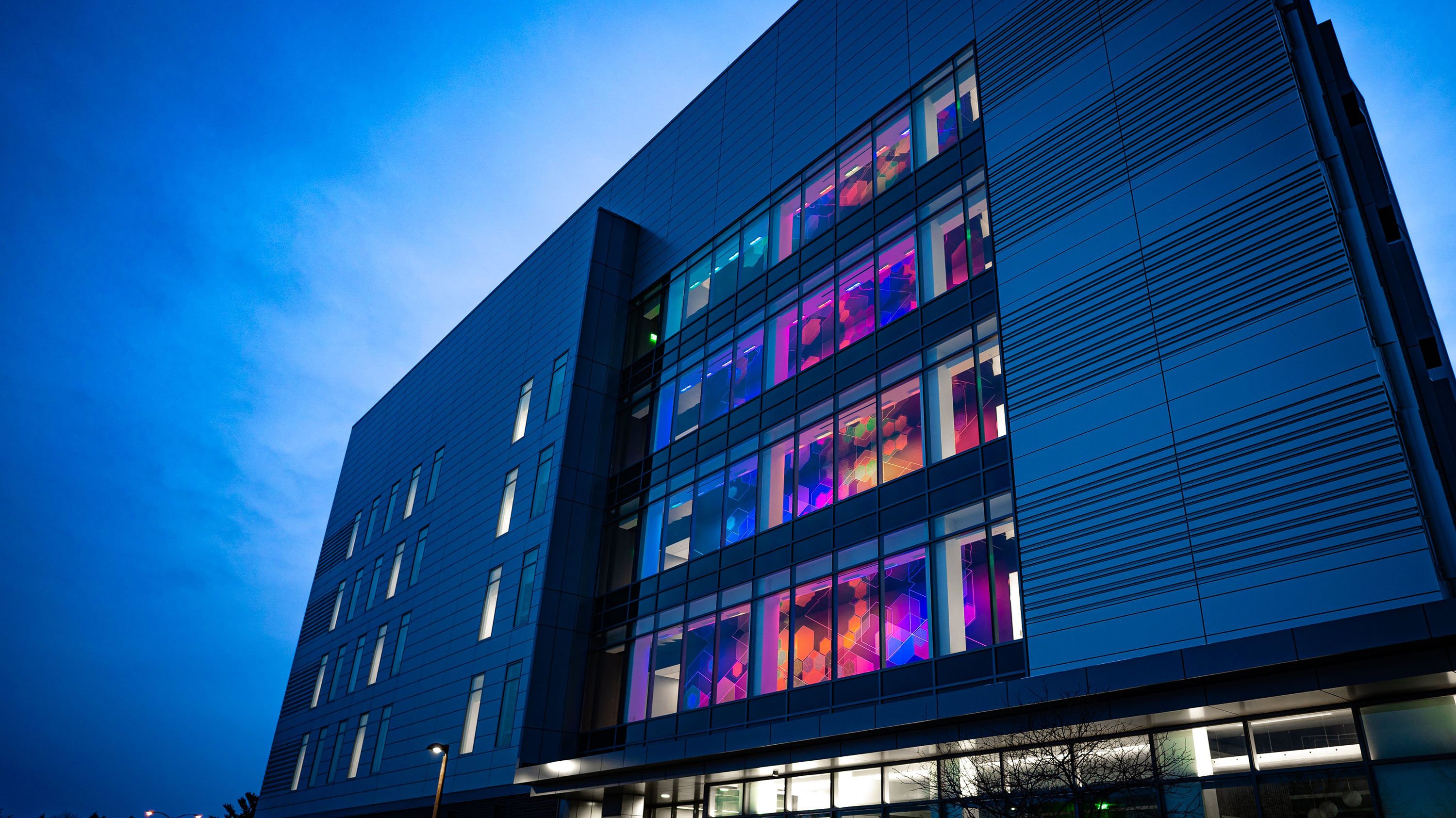 ISTB Building at night