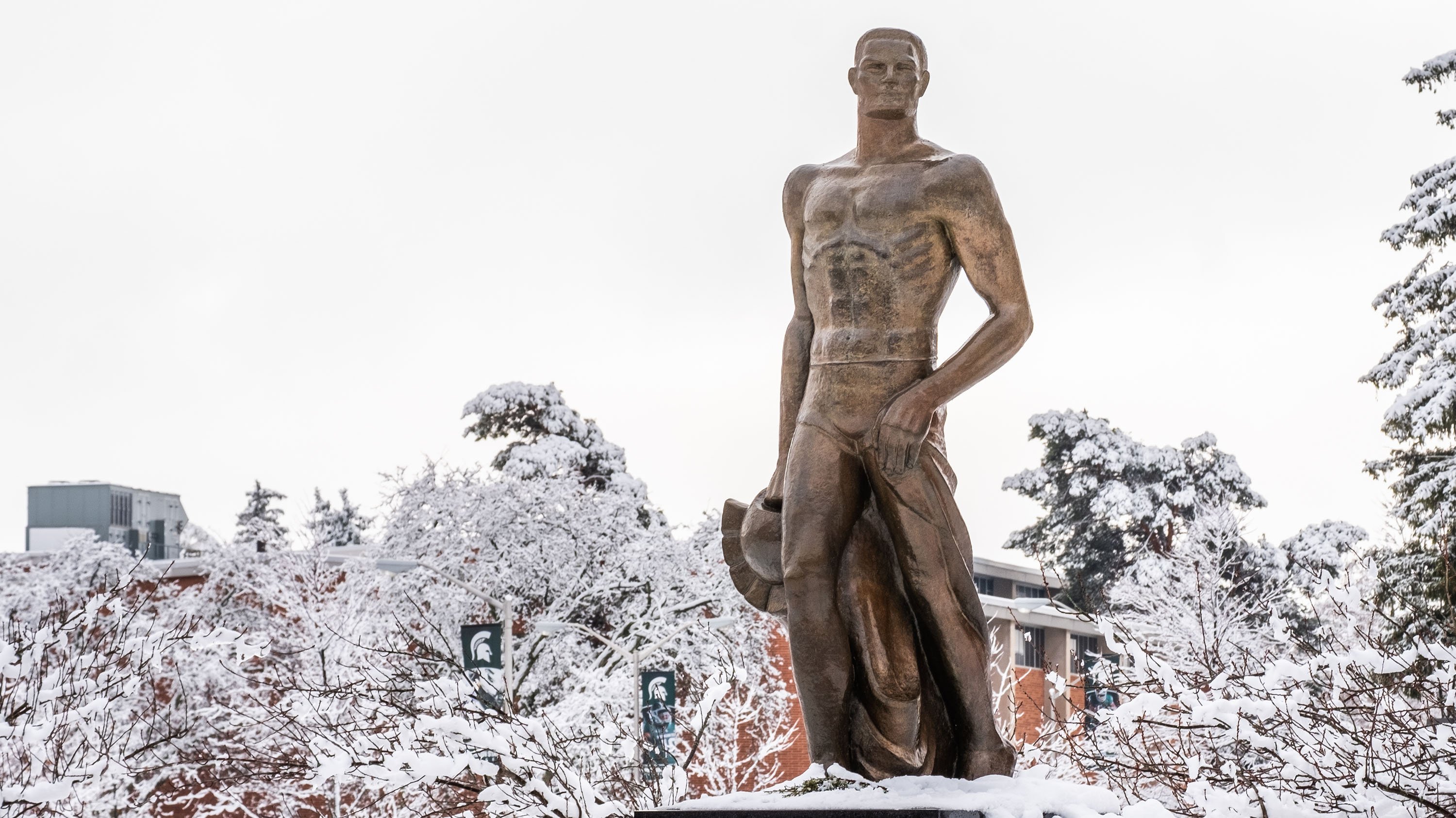 The Spartan statue