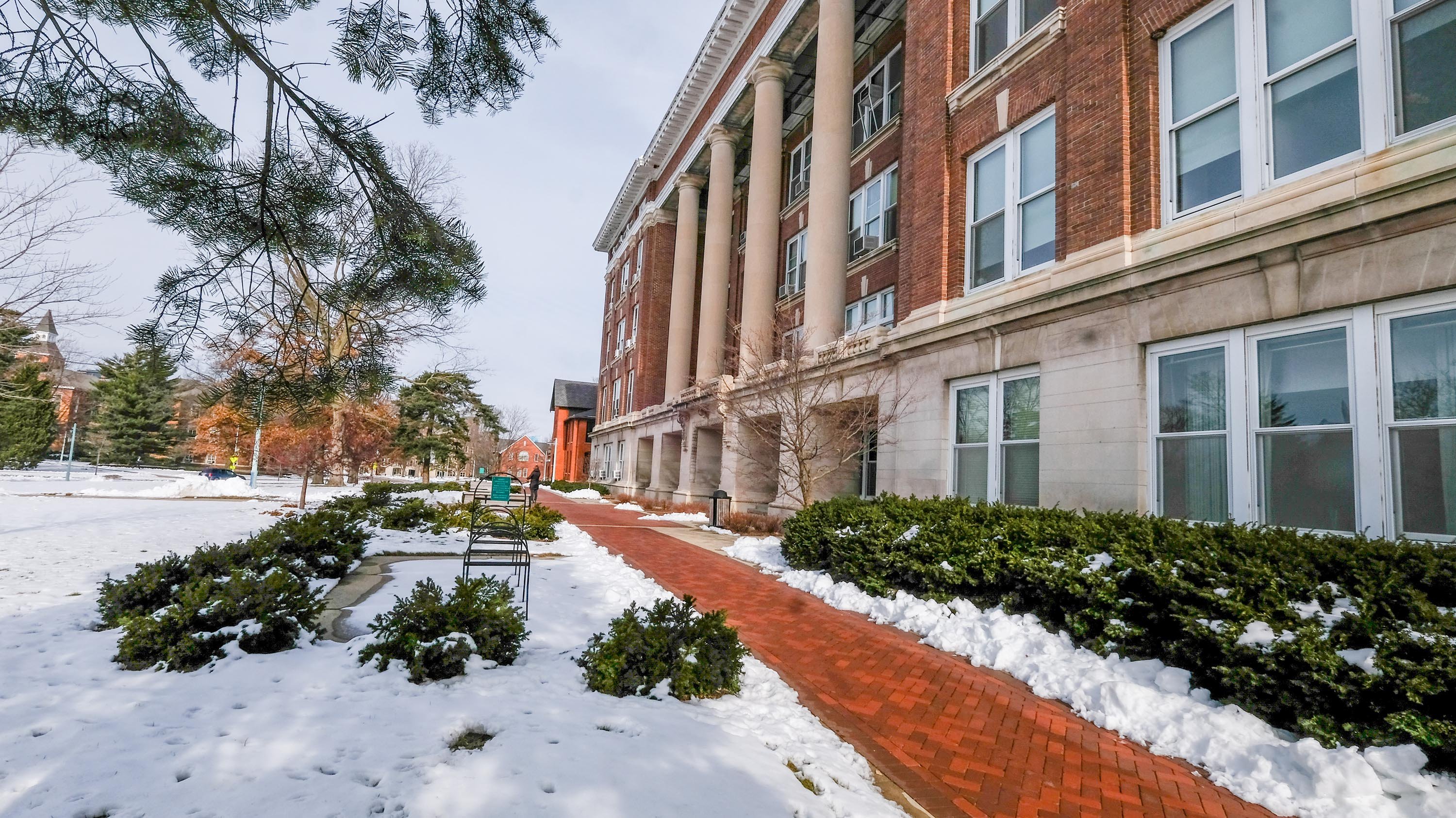 The entrance to Morrill Hall