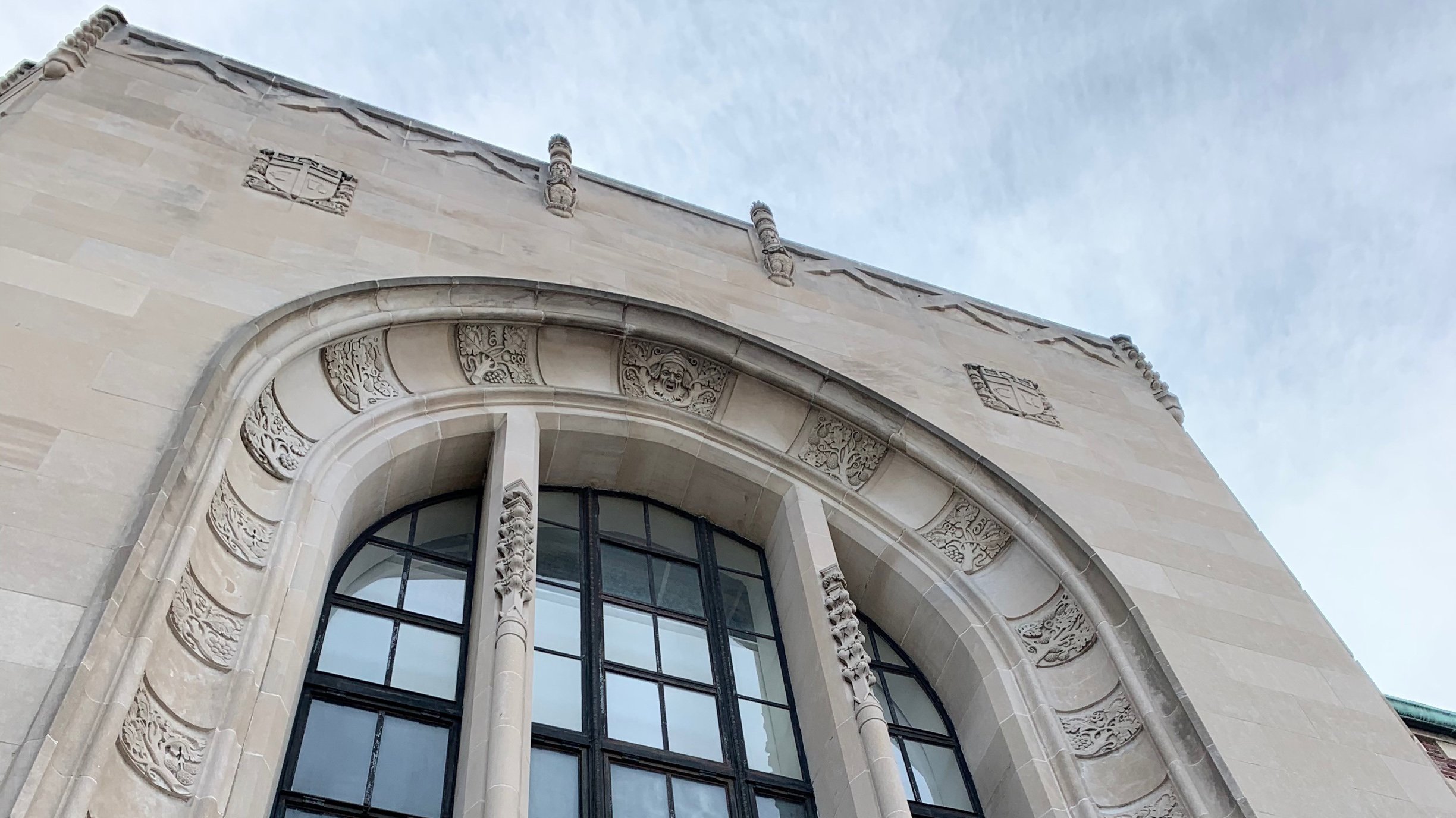 The windows of Kedzie Hall