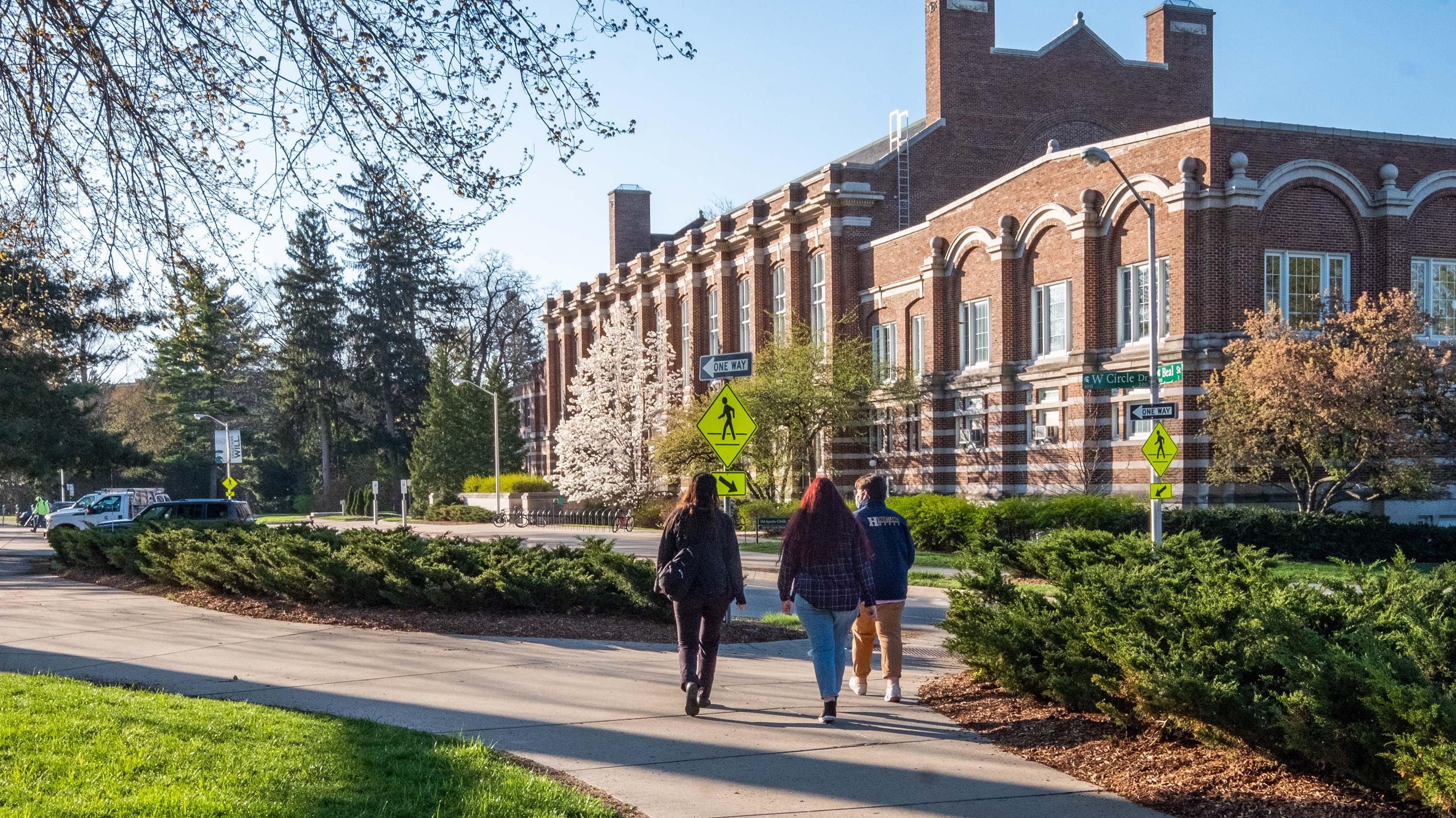 Students on MSU campus