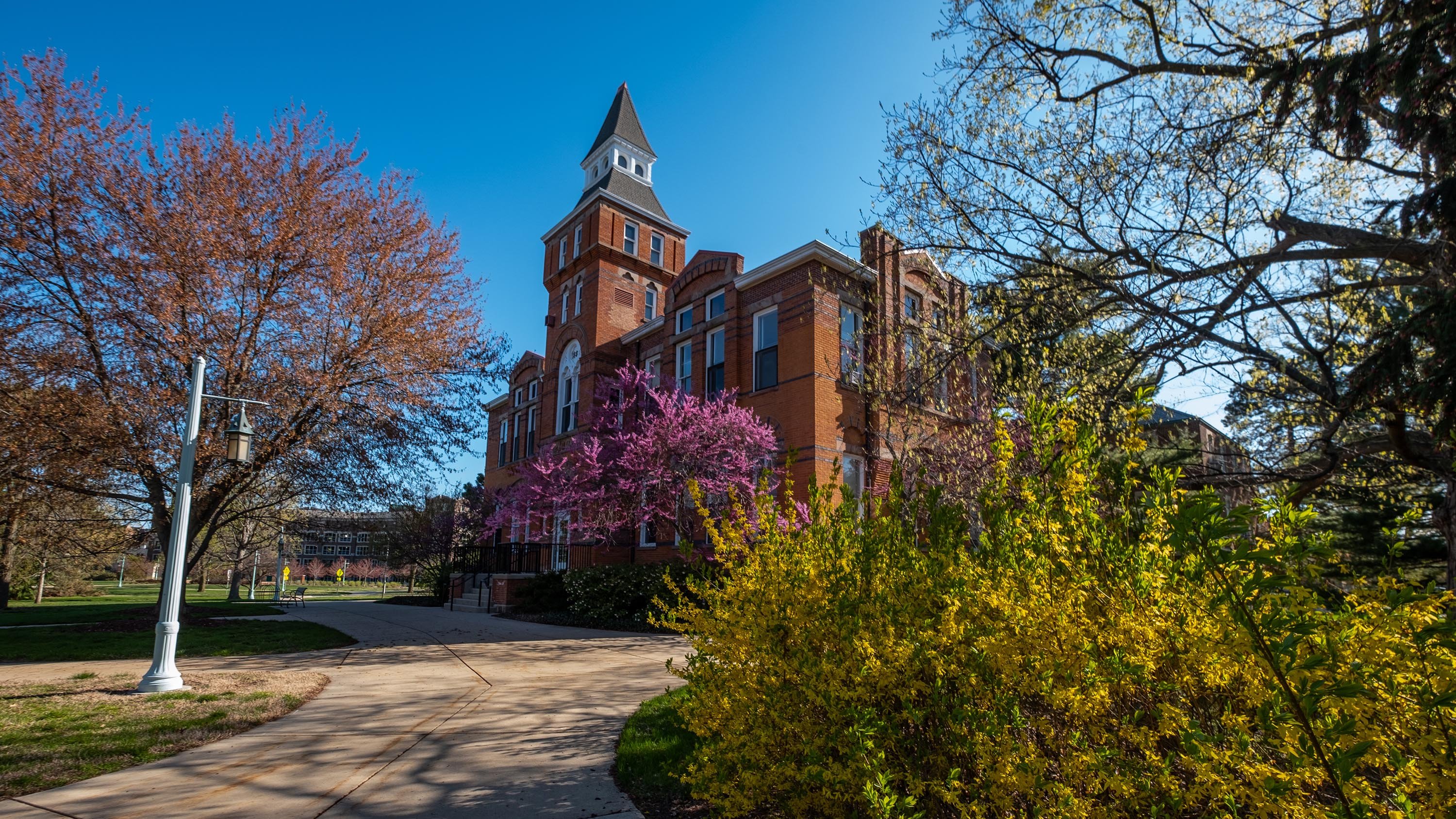 Linton Hall in spring