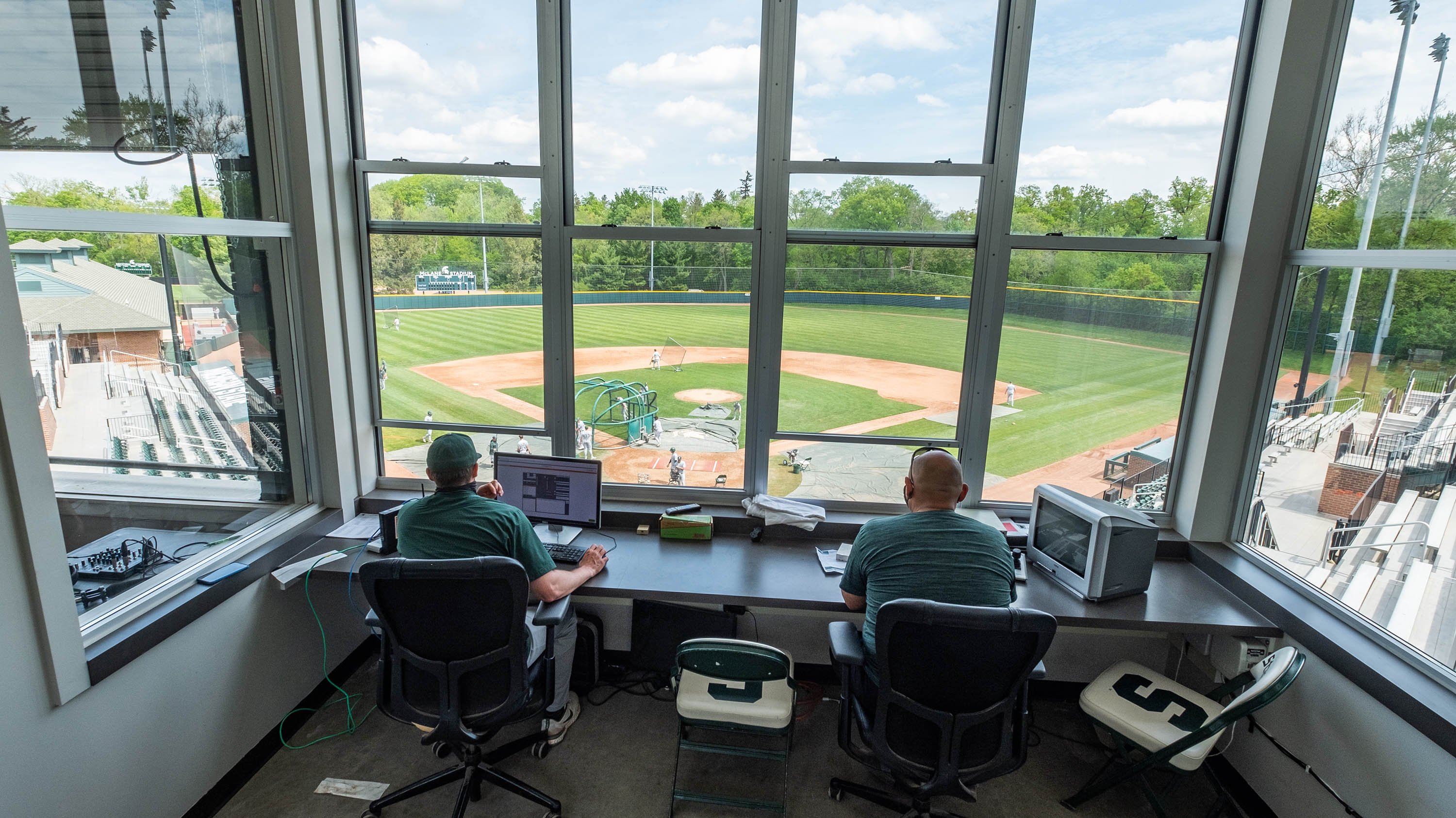 View from the box at McLain field