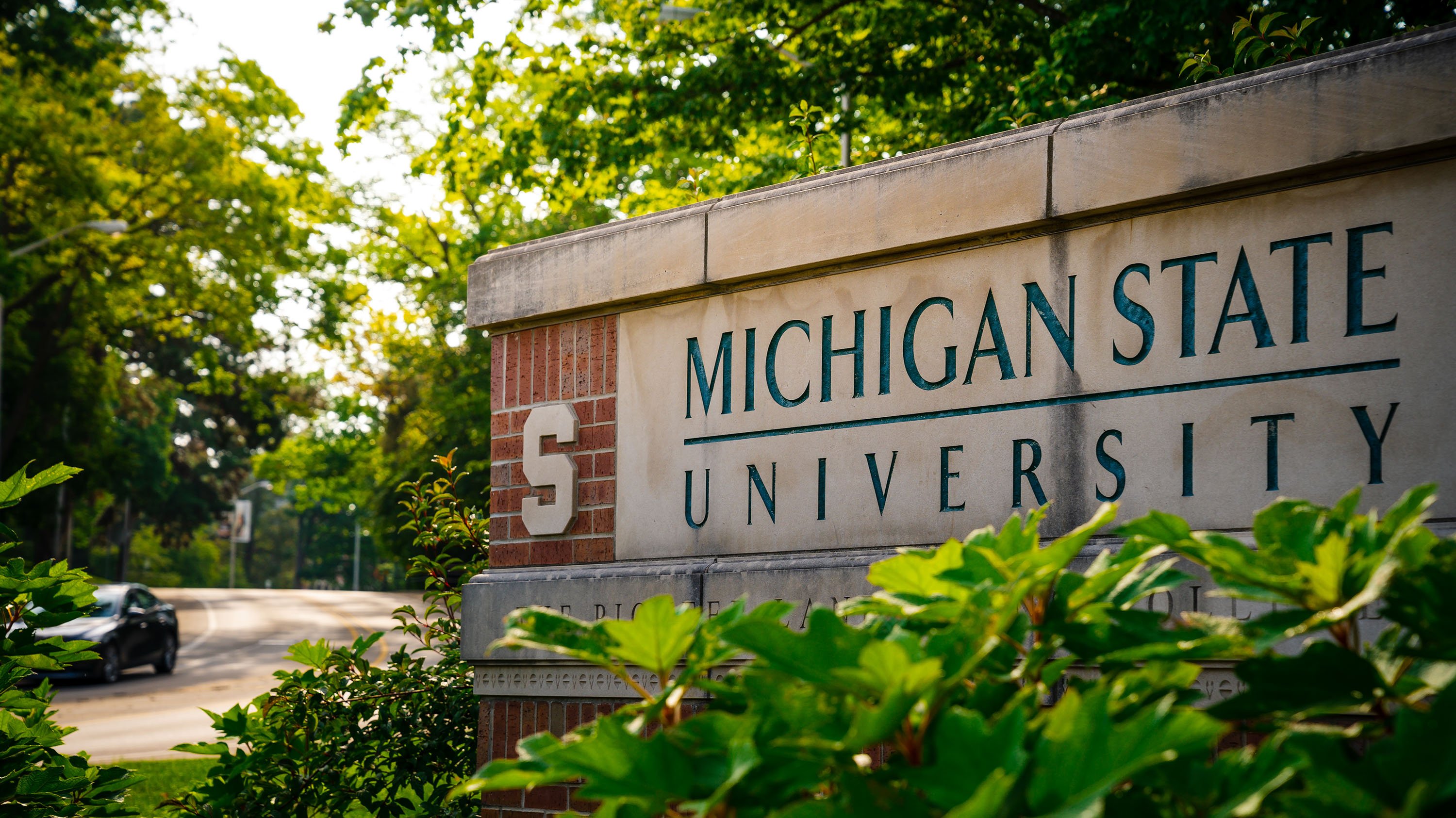 MSU entrance sign