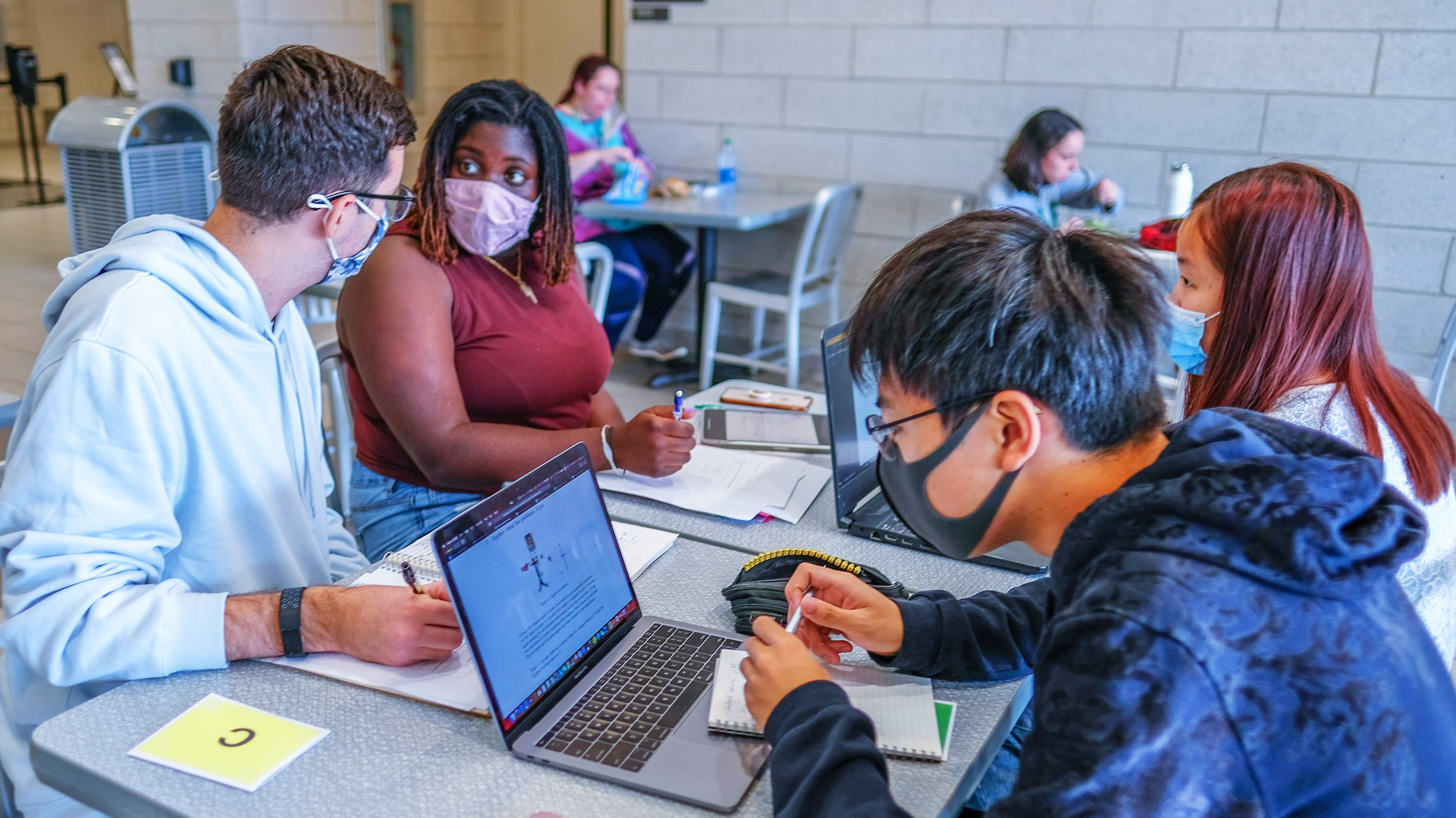 Students studying at BPS