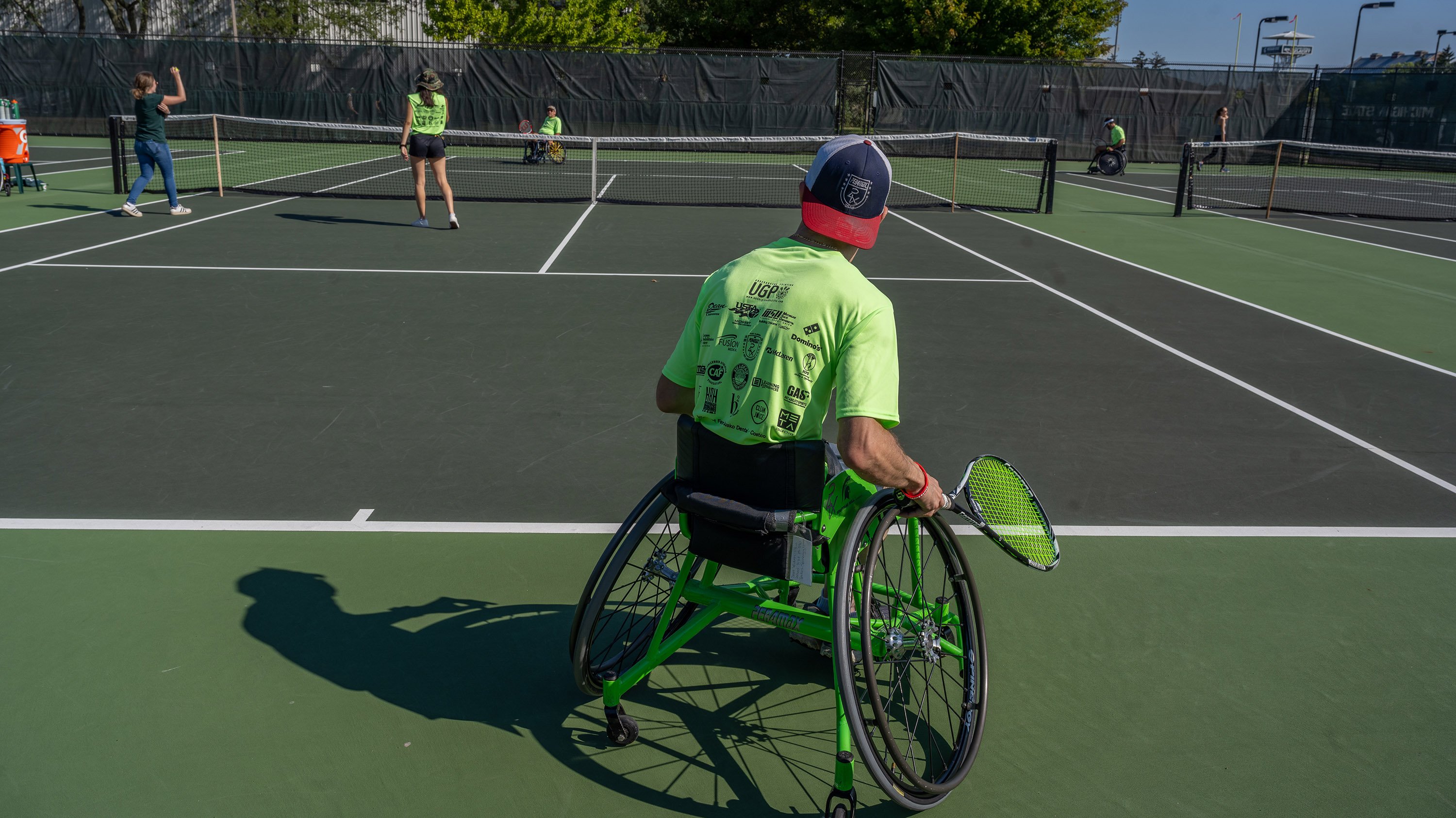 Adaptive/wheelchair tennis match