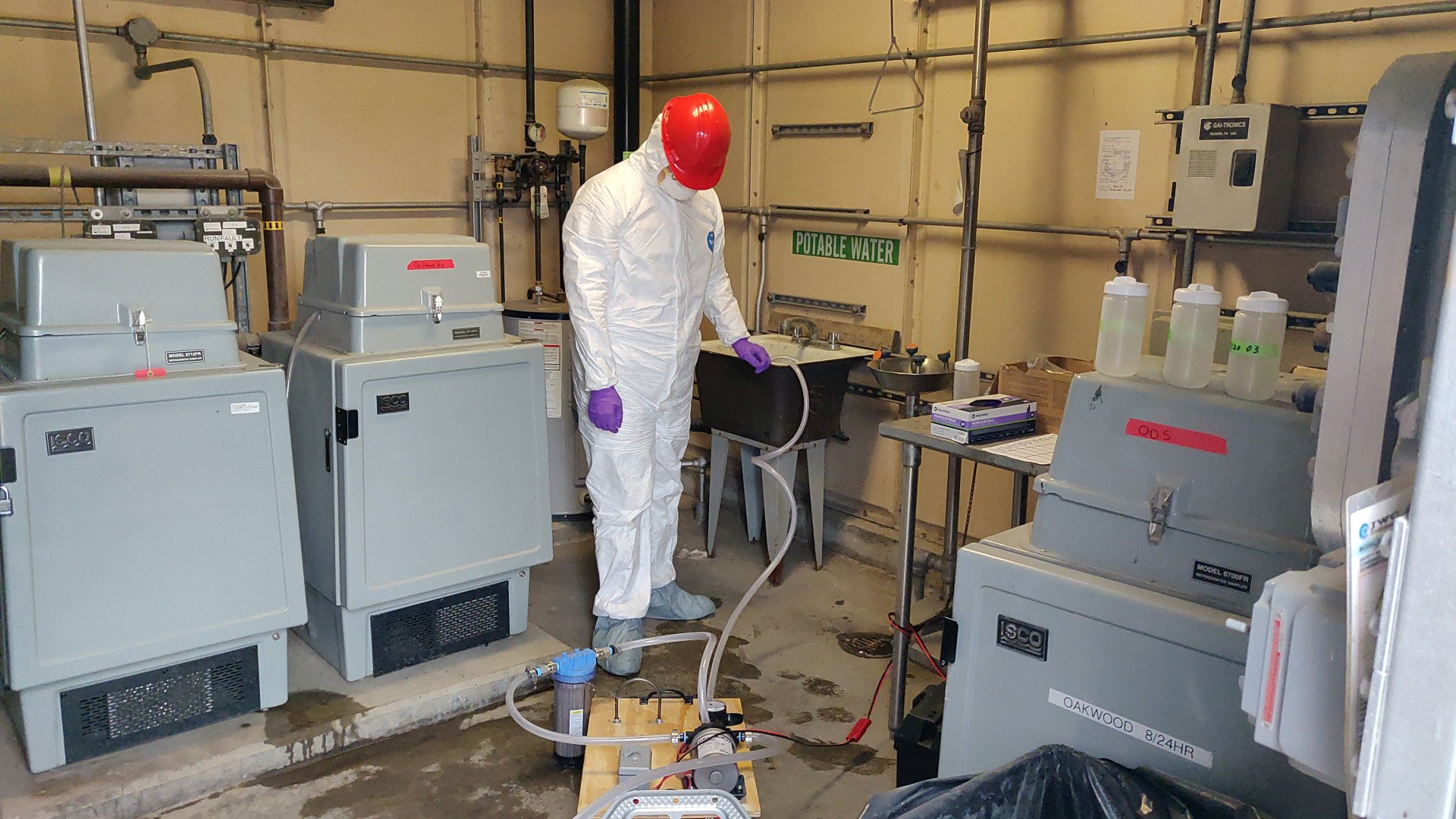 Liang Zhao in the lab
