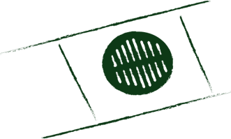 Drawing of manhole in sidewalk