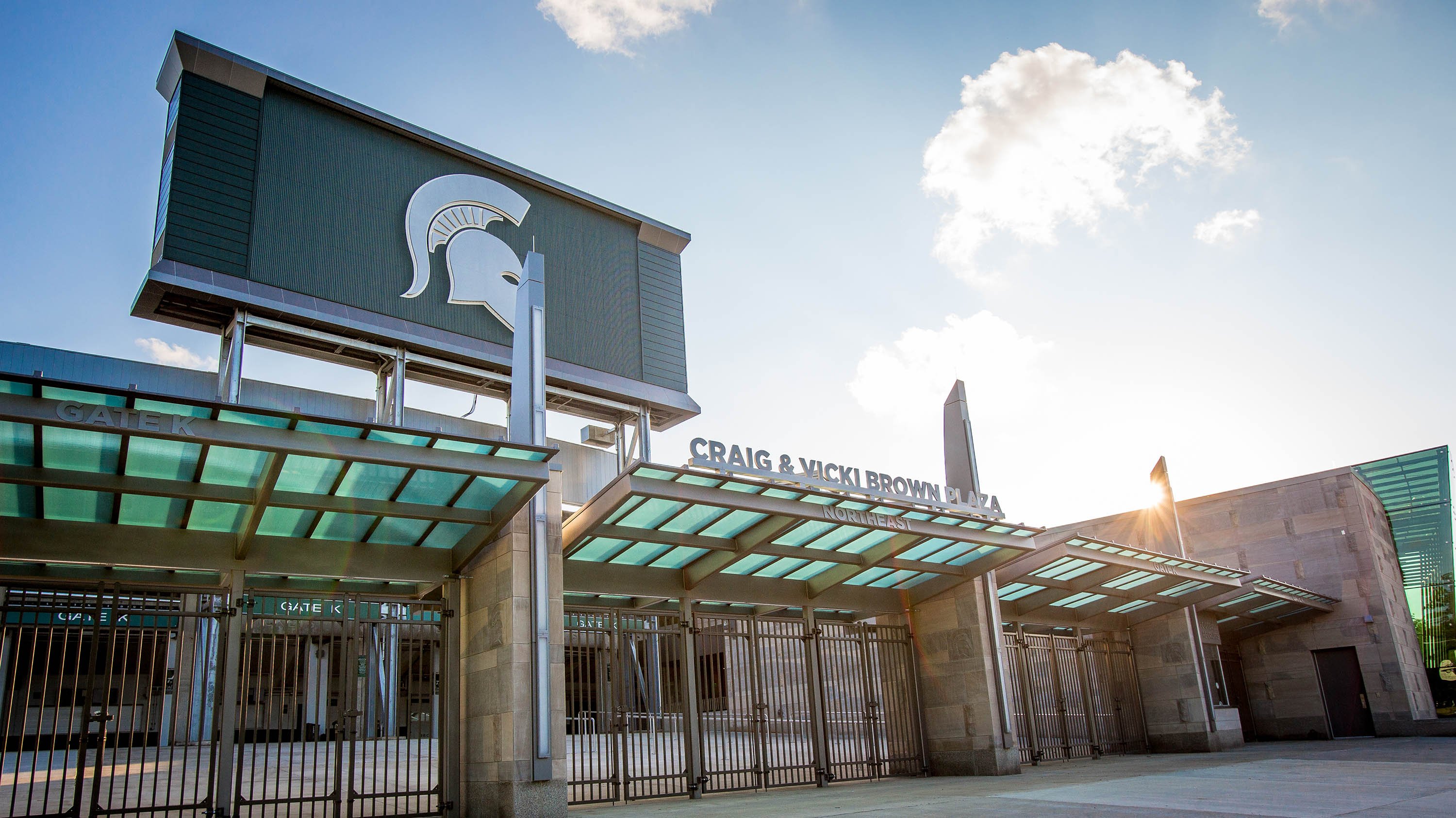 North entrance of the stadium in 2021