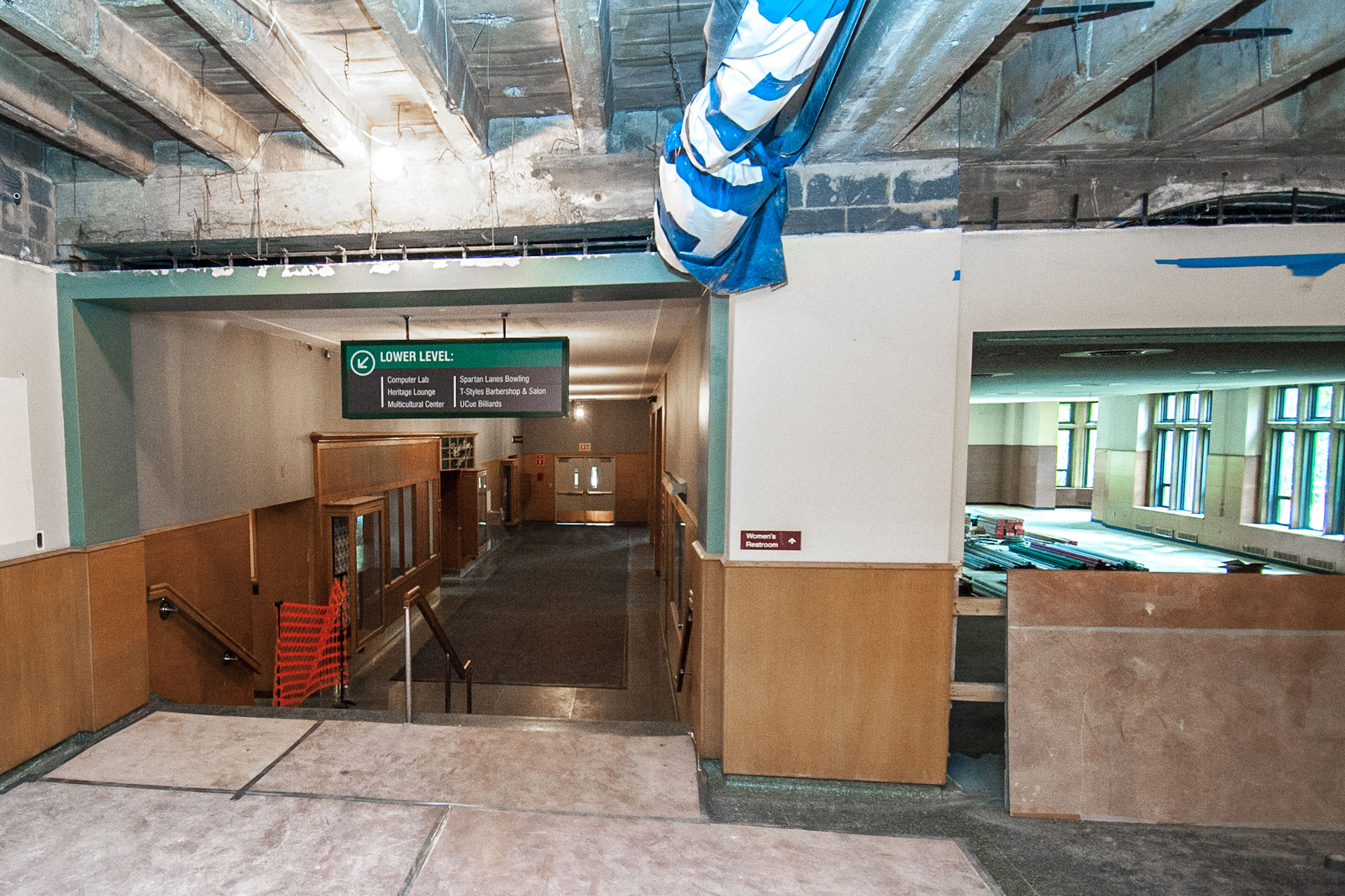 MSU Union under construction