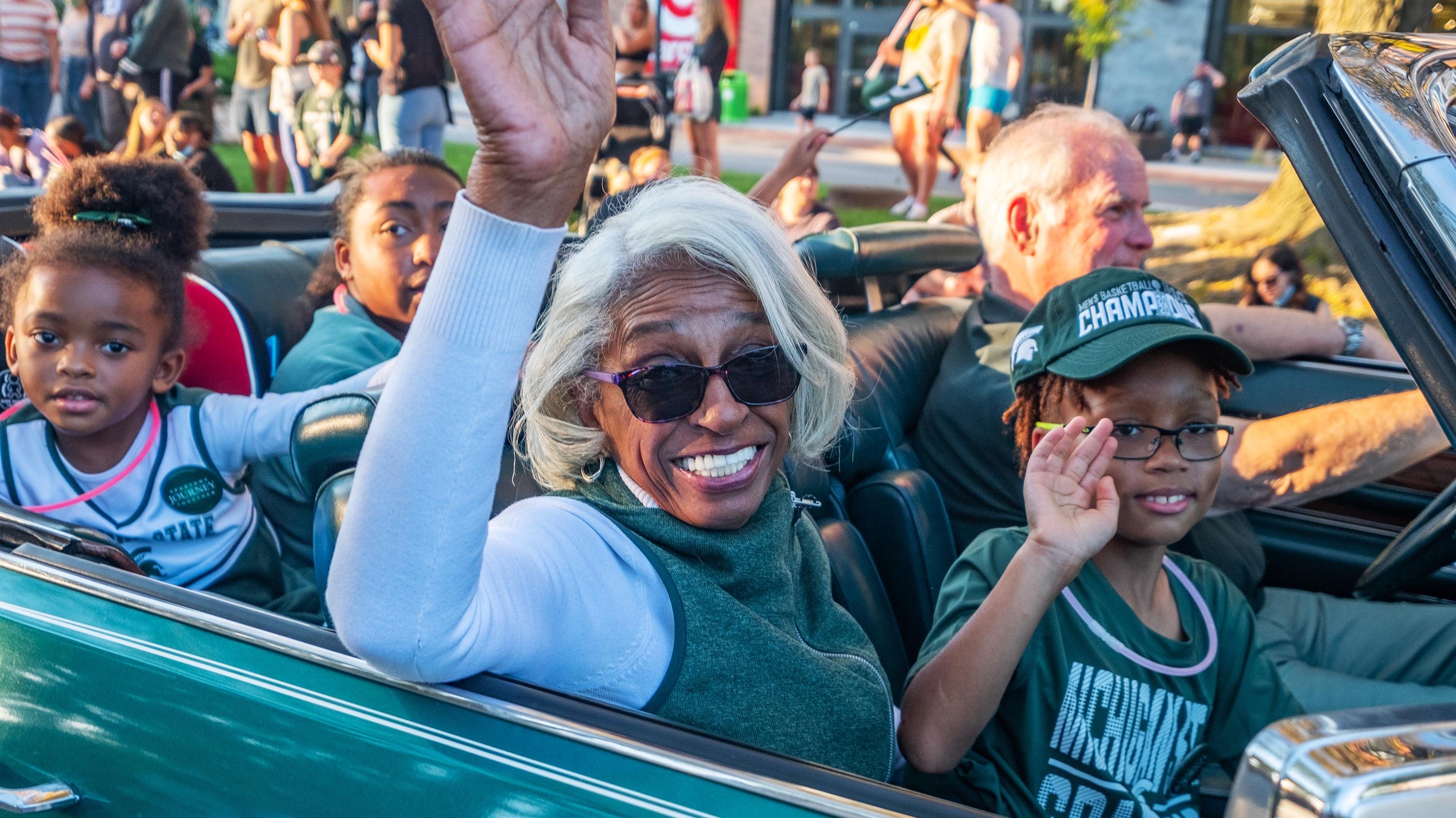 Homecoming grand marshal Barbara Ross-Lee at the Homecoming Parade