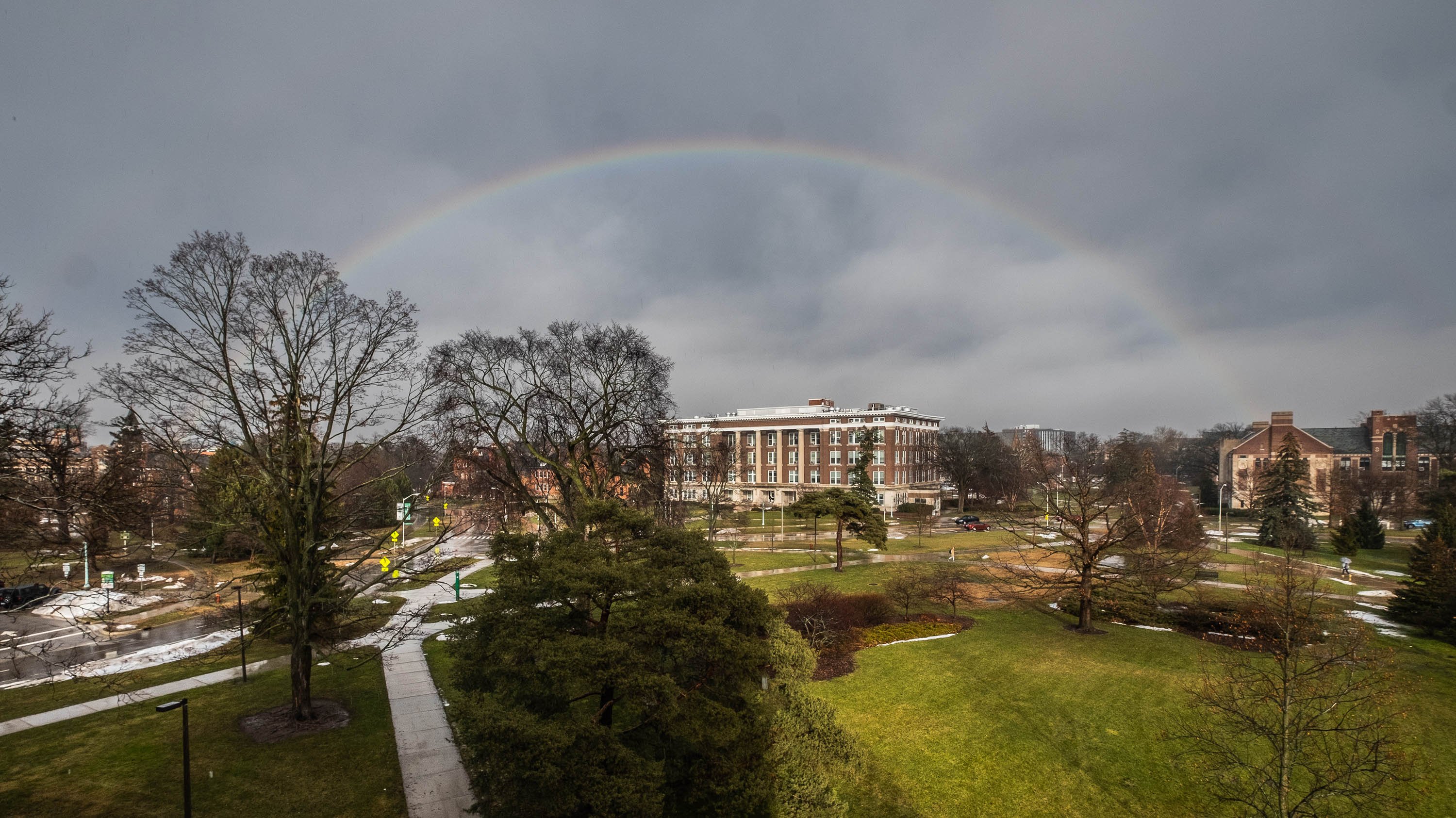Rainbow over Justin Morrill Agriculture Hall