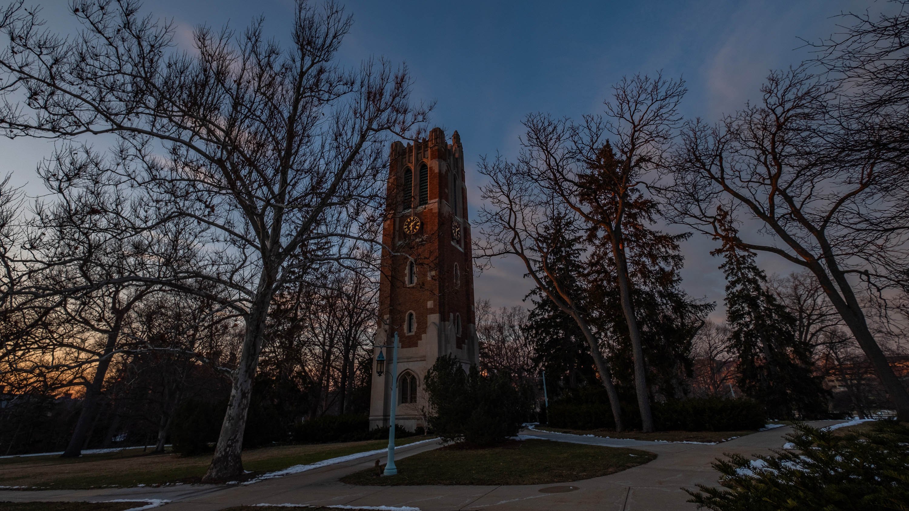 Beaumont Tower at sunset