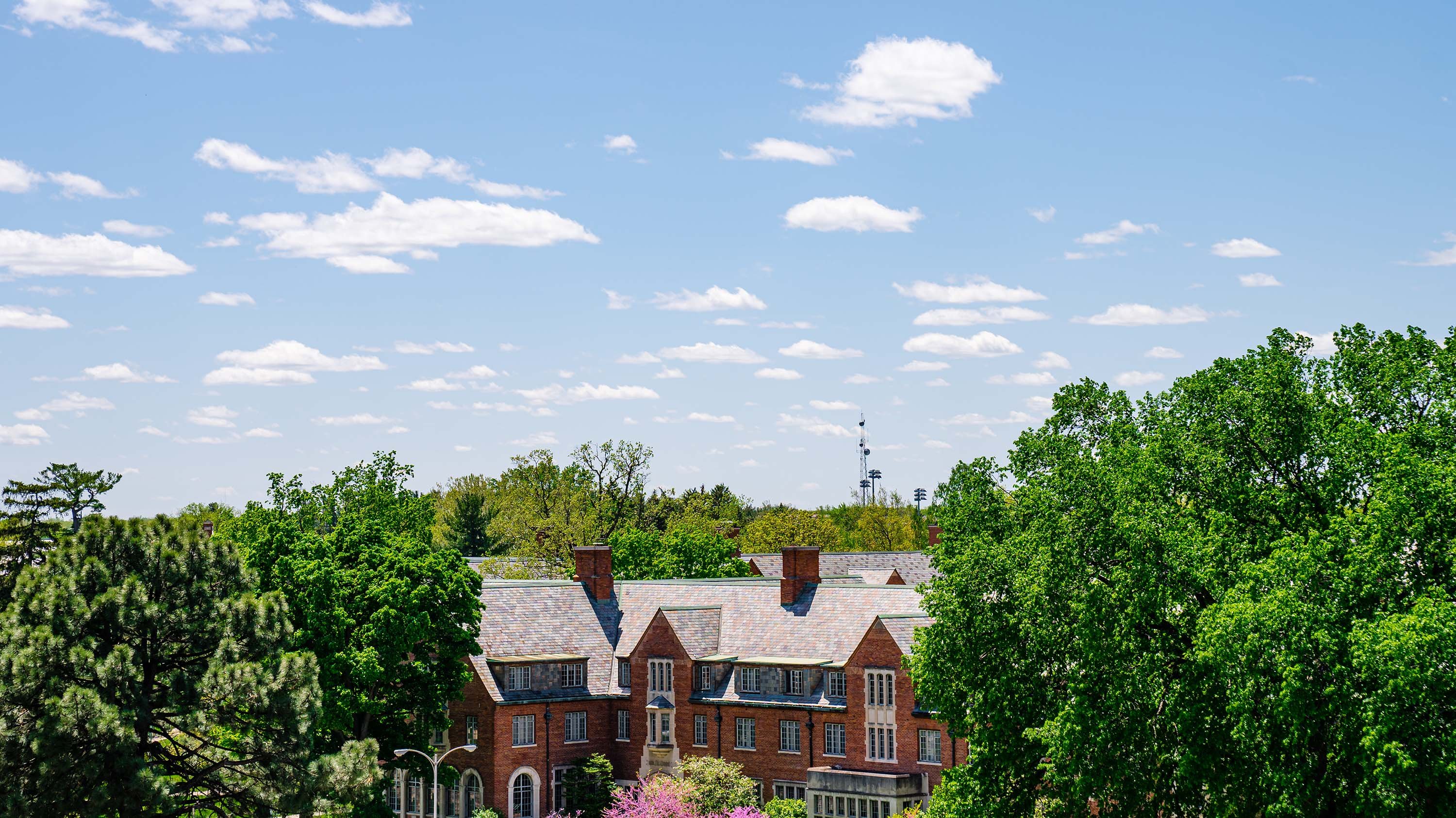 Birds-eye view of Campbell Hall