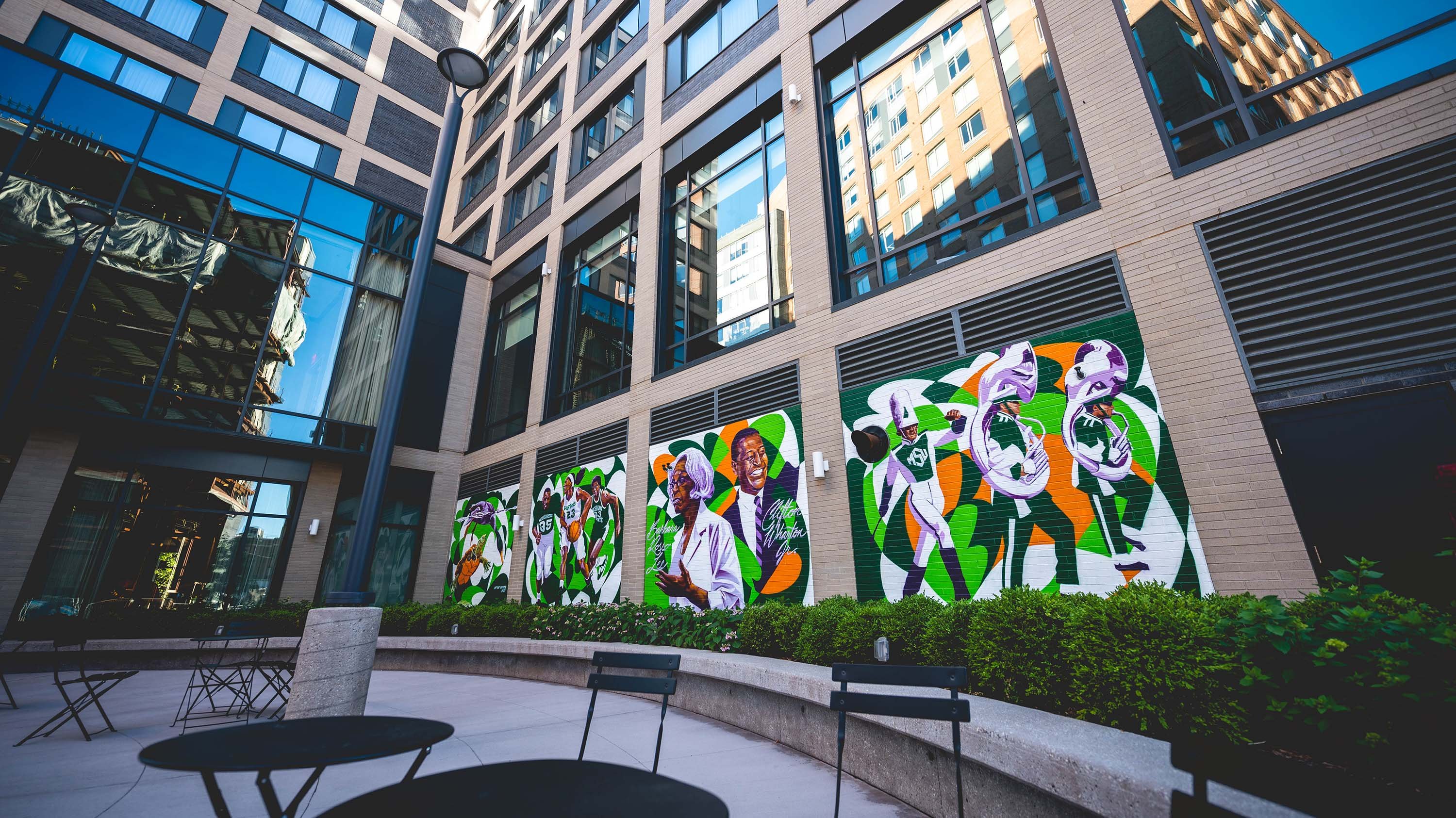 Mural outside The Graduate hotel