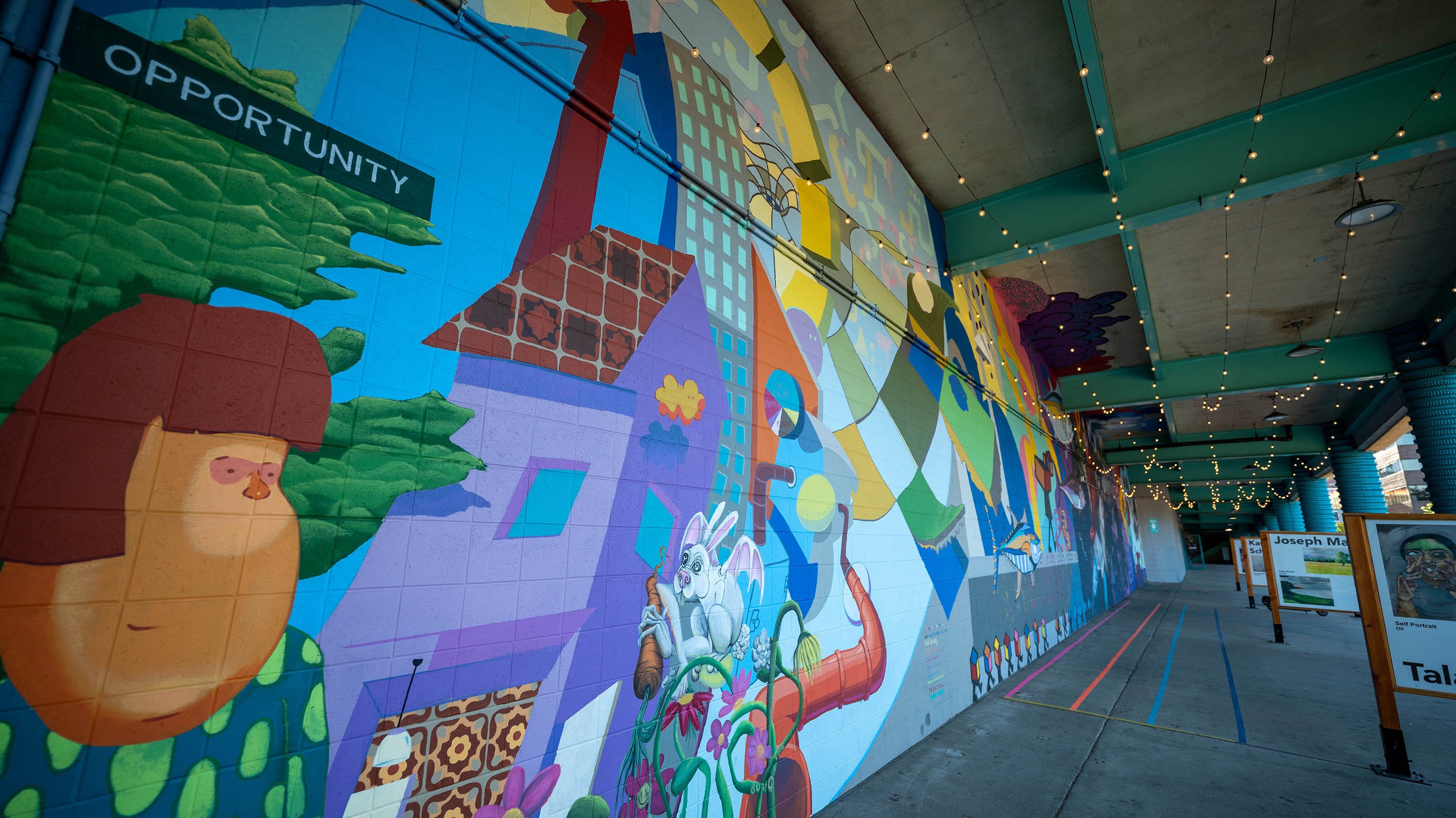 ?Life is a Groovy Opportunity? mural