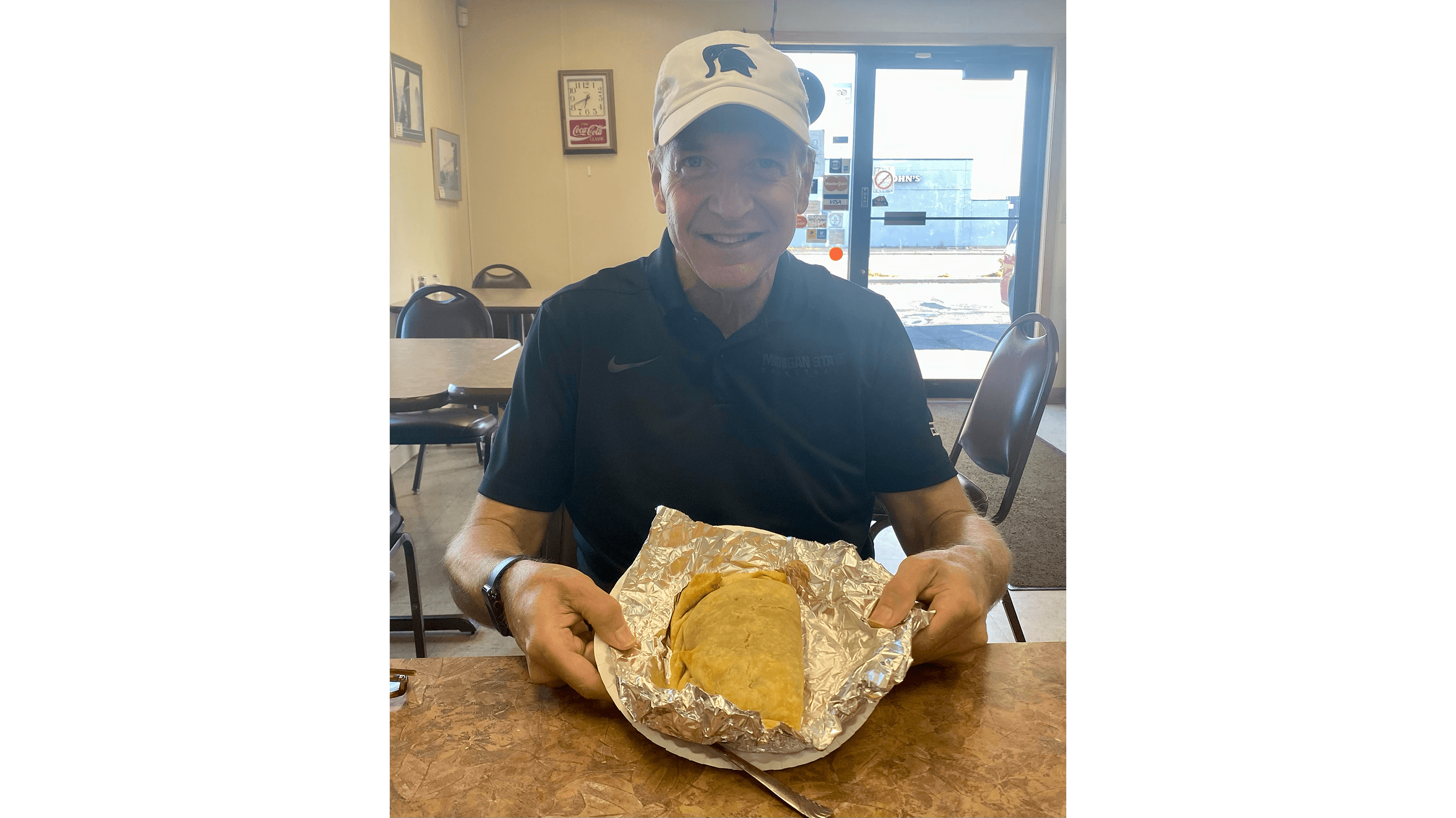 President Stanley and a pasty.