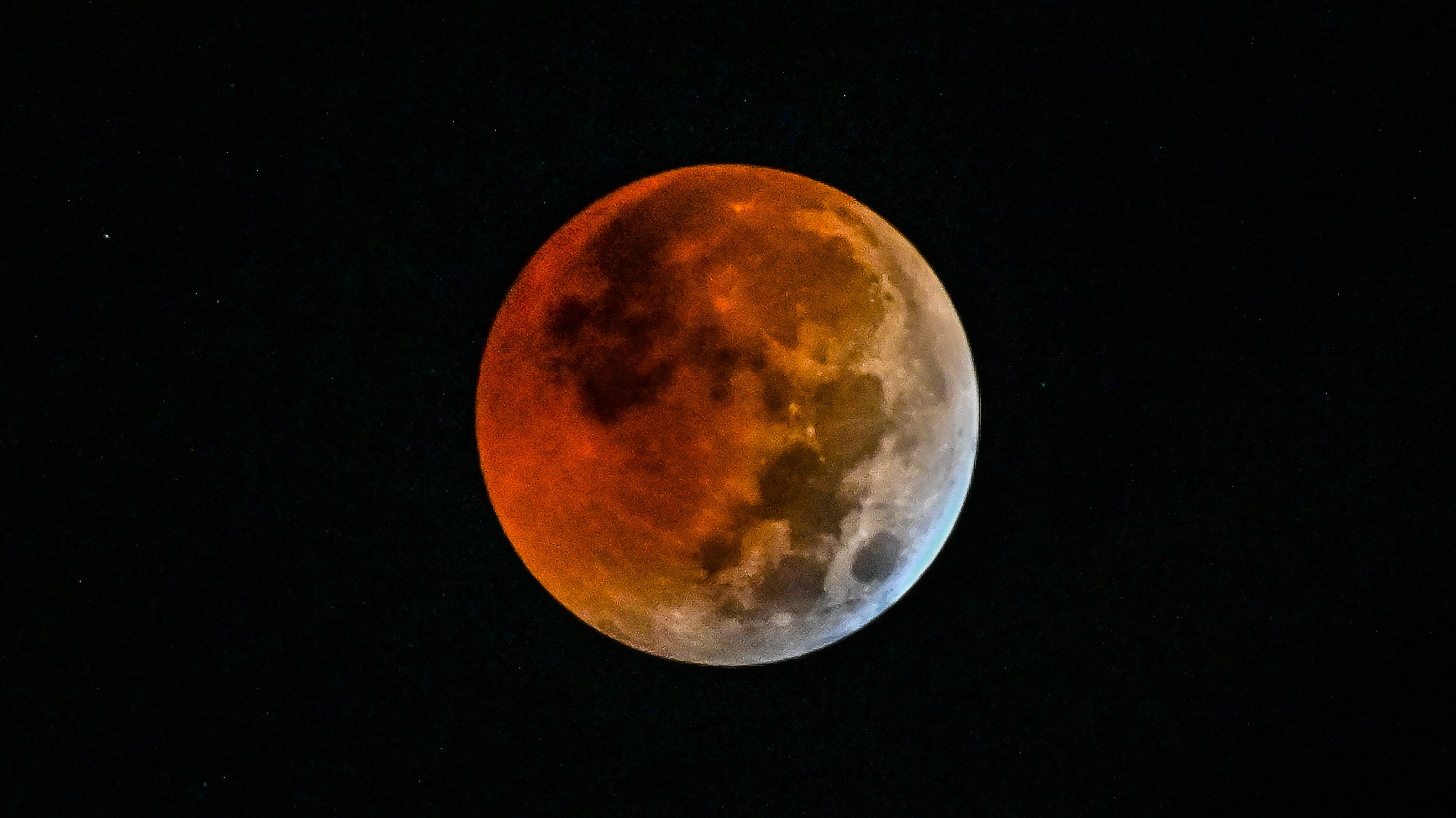 'Blood' moon during total lunar eclipse