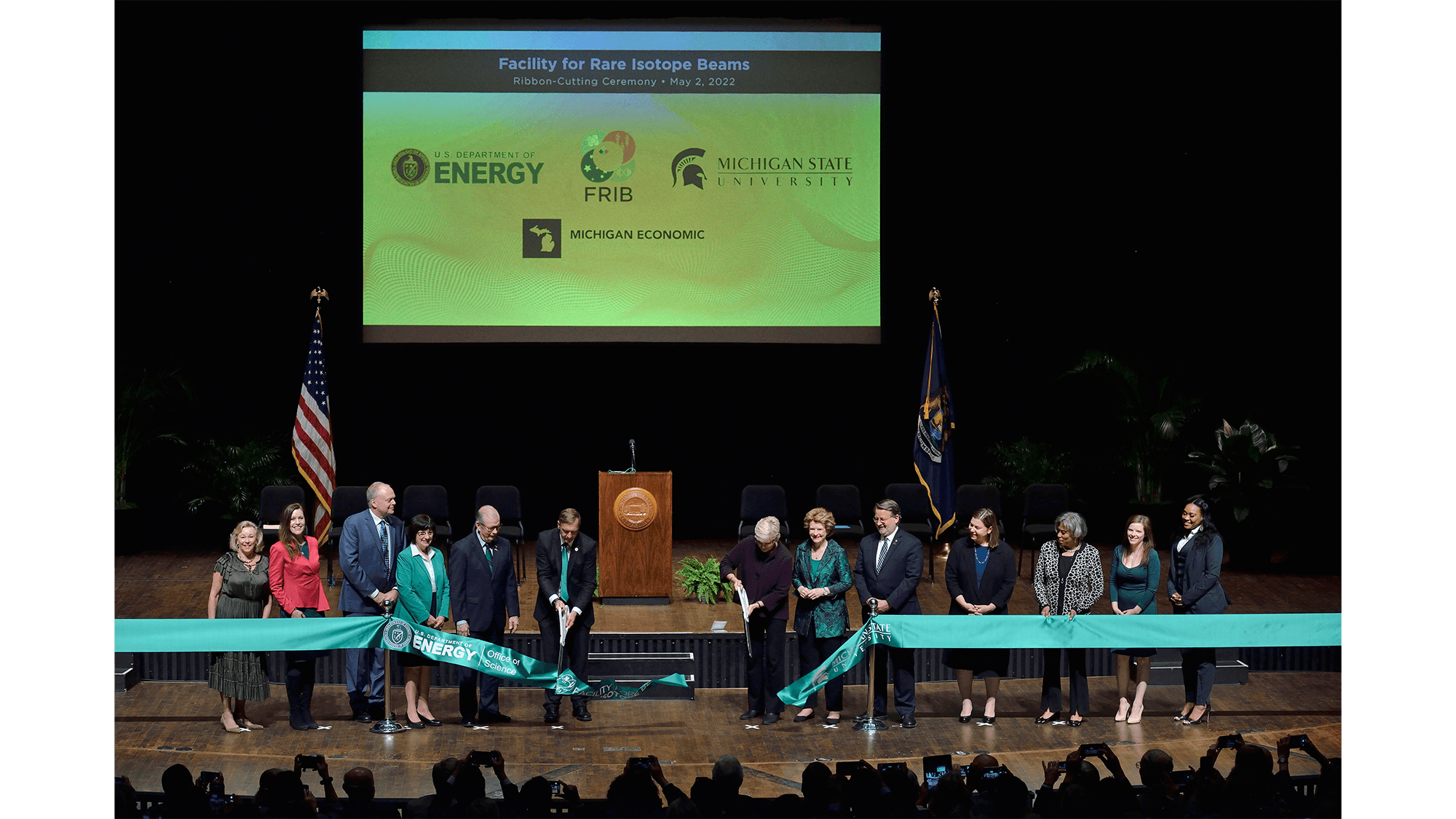 FRIB ribbon cutting ceremony