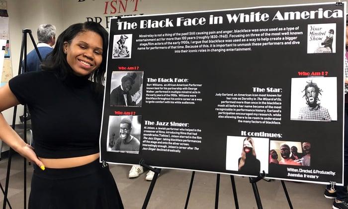 Jamia Henry presenting her research