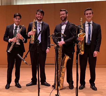 From left Matt Fox, Jacob Nance, Tyler Young, Jeffrey Allardyce