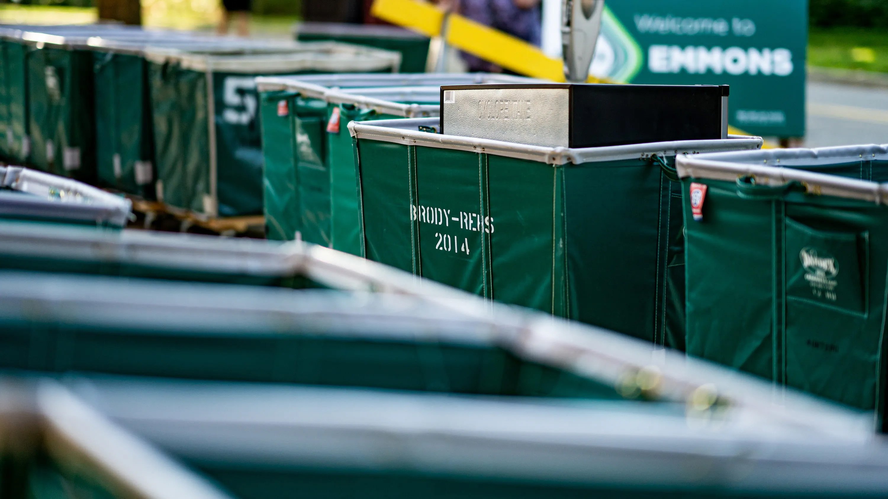 Move-in carts during MSU's fall move-in