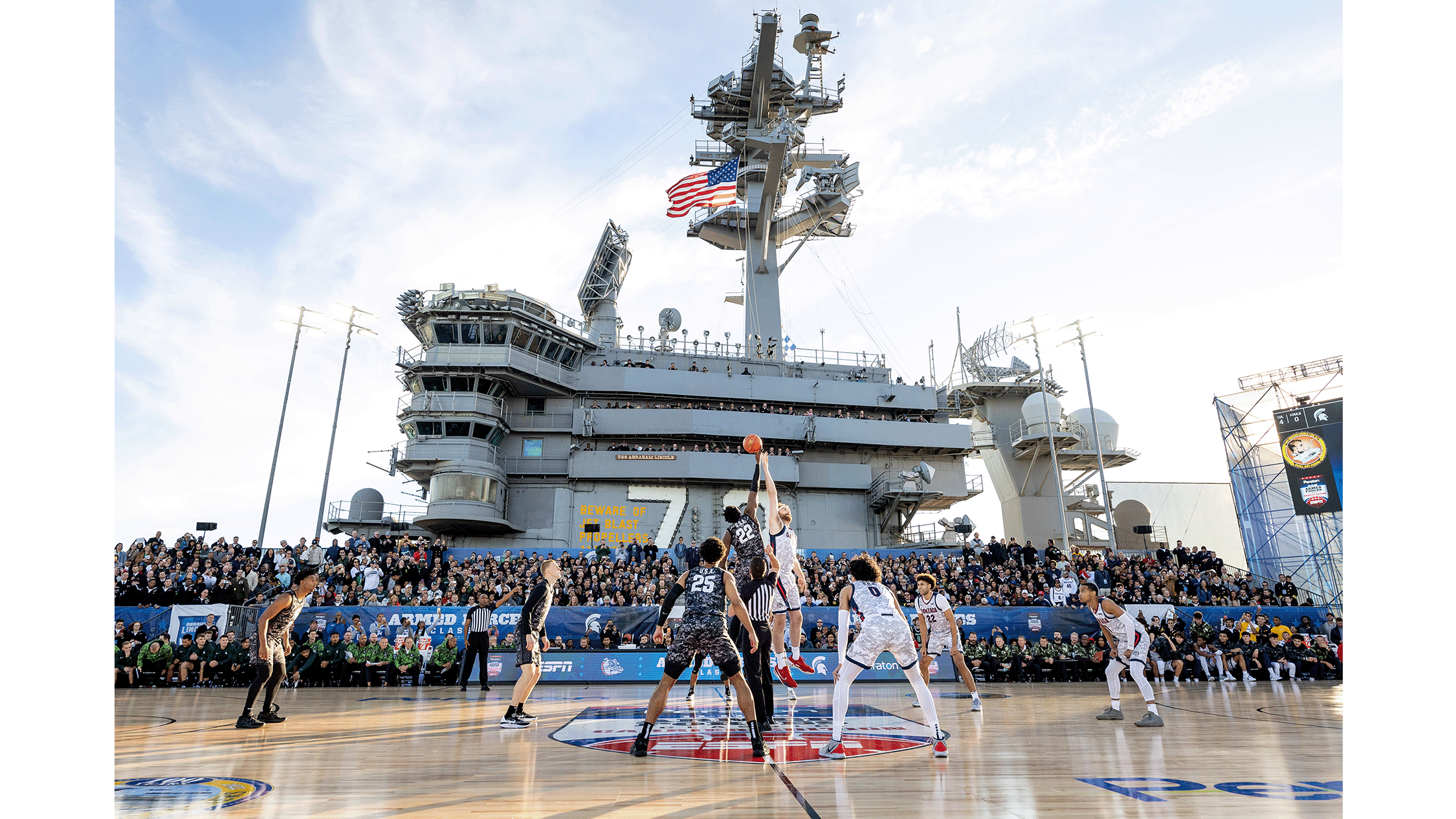 Carrier Classic featuring MSU versus Gonzaga