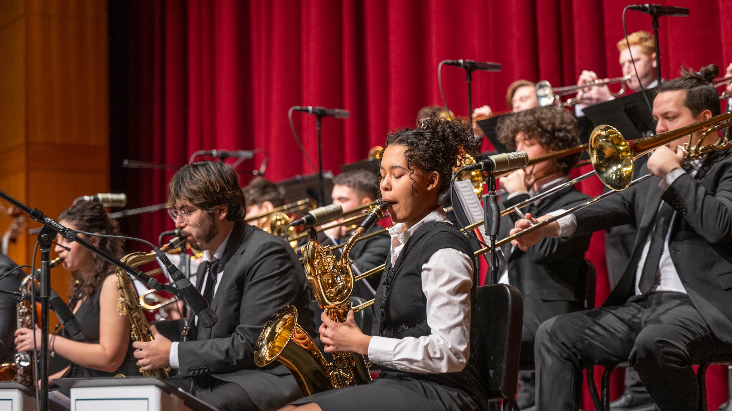 Members of orchestra playing at  Jazz: Spirituals, Prayer and Protest Concert