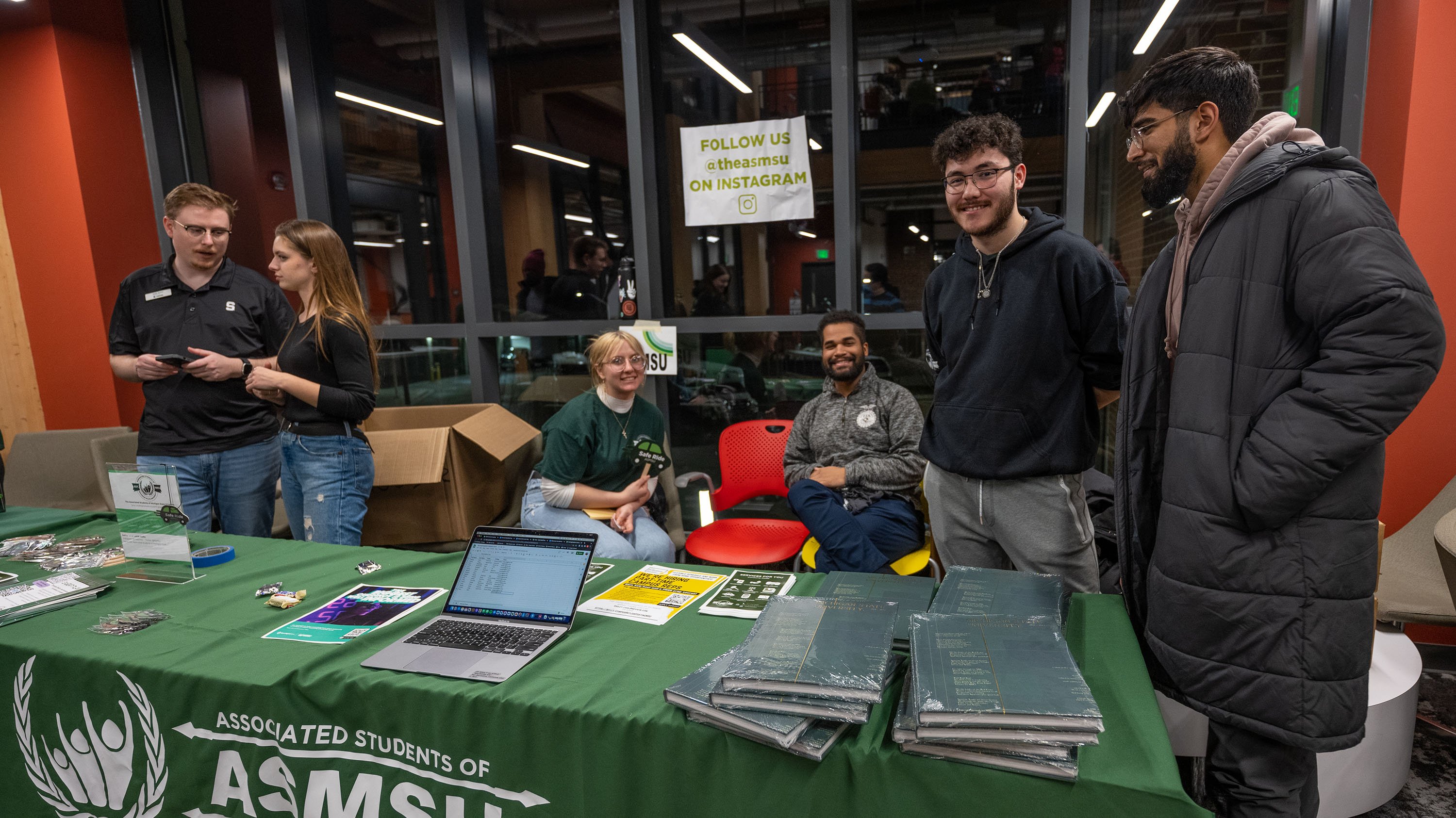 ASMSU booth at Springticipation