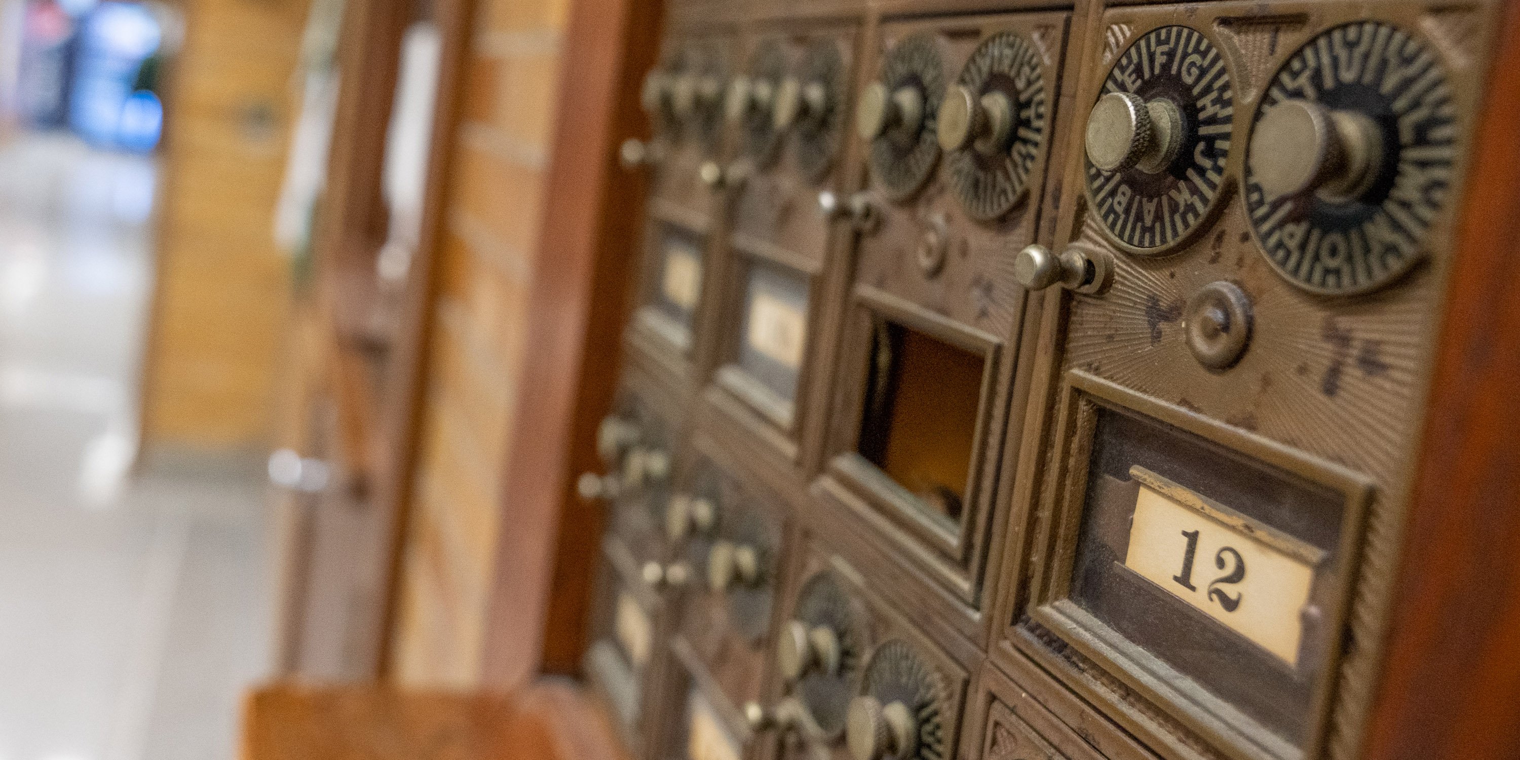 Vintage mailboxes in IM Circle