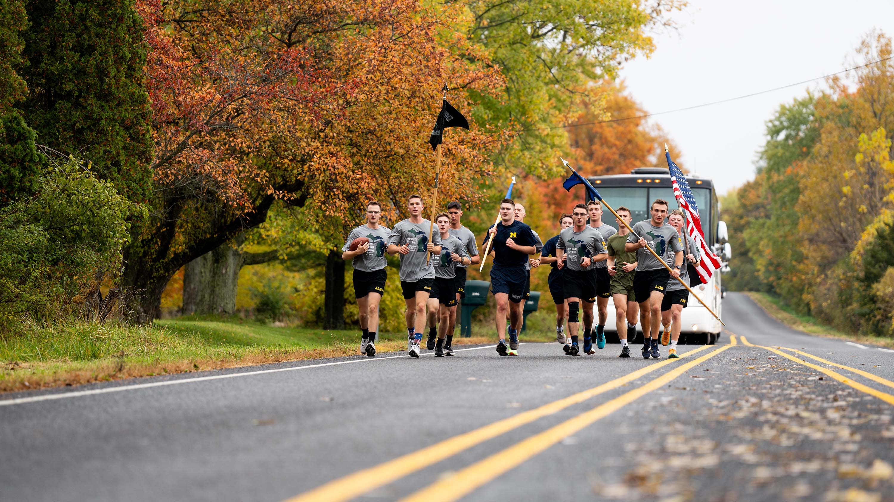 Racers on road during Alex's Great State Race