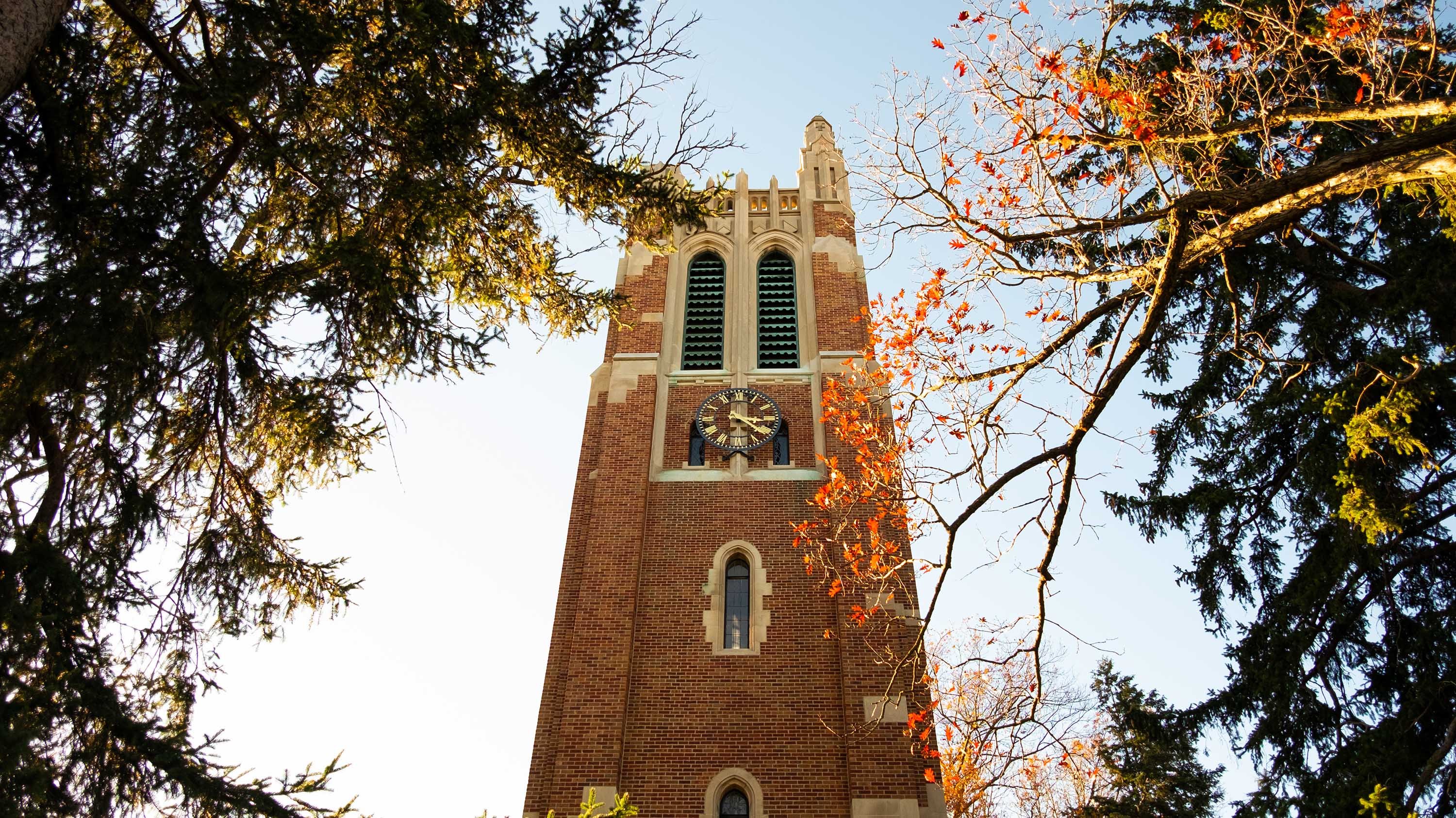 Beaumont Tower in autumn