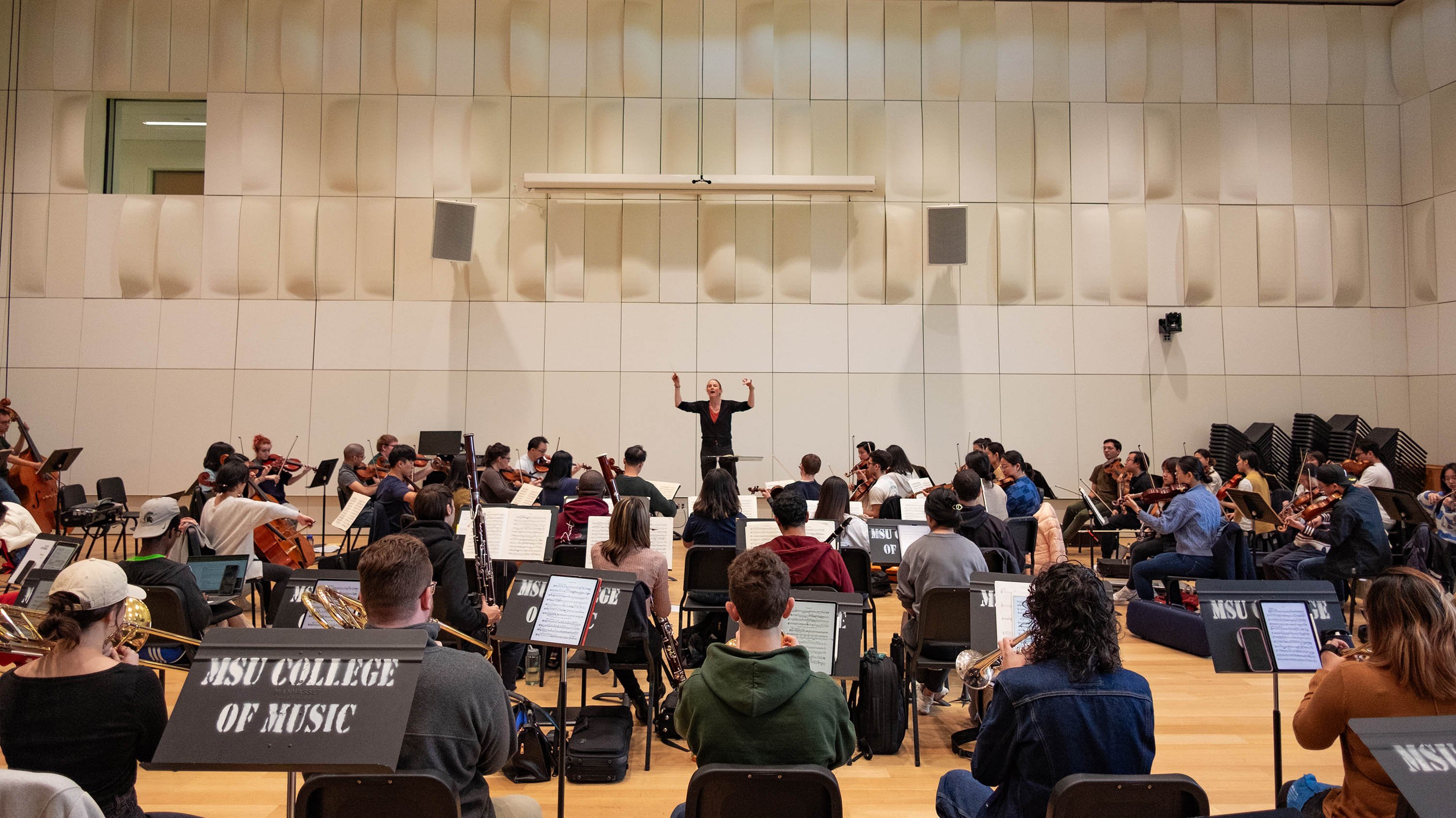 Symphony Orchestra rehearsing