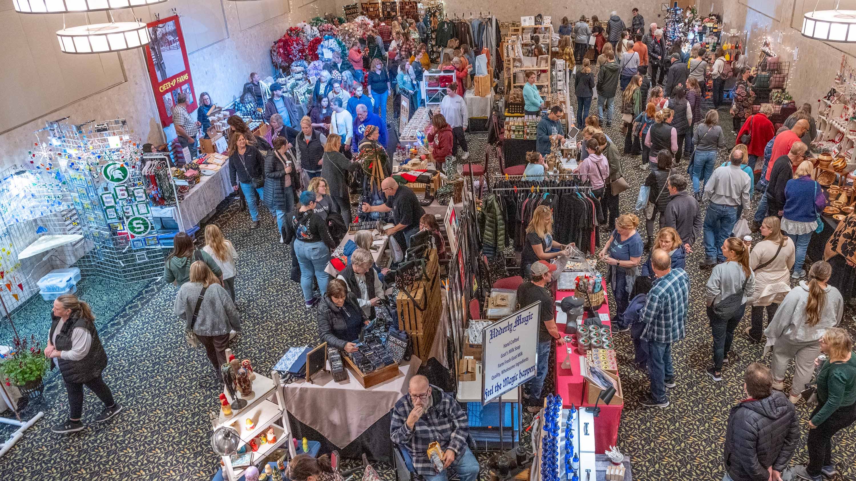 Arts and Crafts show in the MSU Union from above