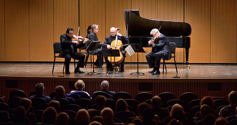 The Cello Plus Chamber Music Festival takes place in MSU’s Cook Recital Hall and Alumni Memorial Chapel, venues with less than a dozen rows, affording patrons an up-close experience with performances.